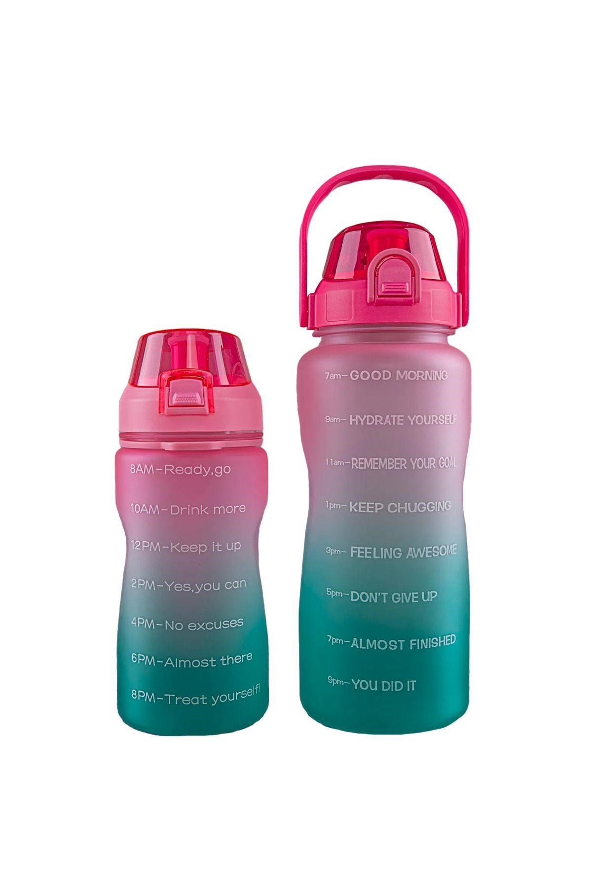 Walke Premium Bottle 2.2 Litre Motivasyonel Tritan Su Matarası Su Şişesi Suluk (BPA İÇERMEZ)