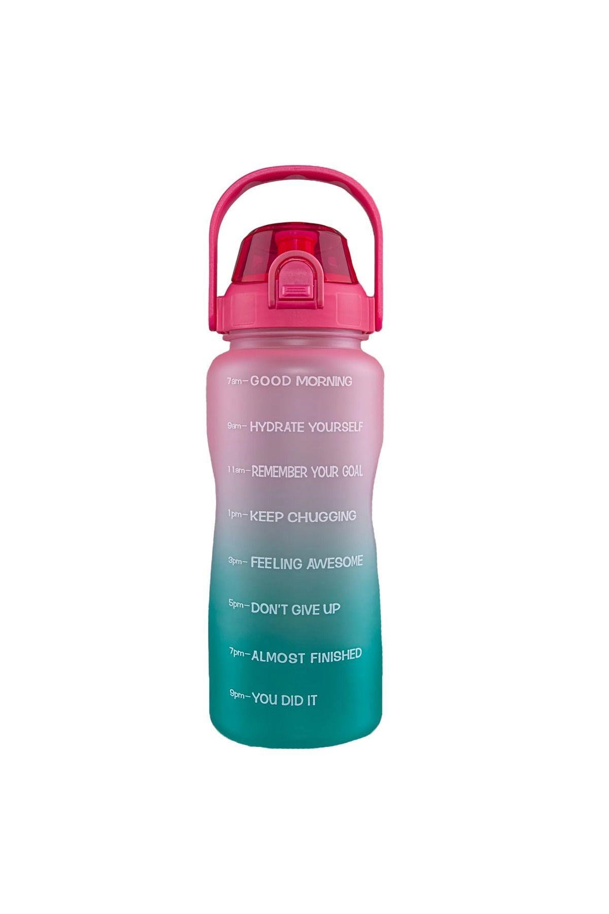 Walke Premium Bottle 2.2 Litre Motivasyonel Tritan Su Matarası Su Şişesi Suluk (BPA İÇERMEZ)