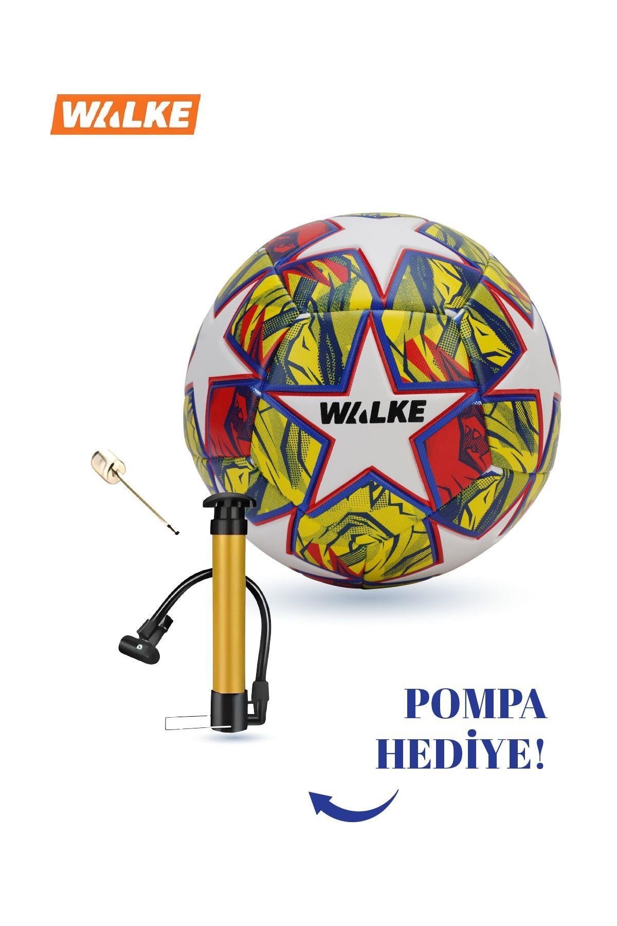 Walke Premium Şampiyonlar Ligi Temalı 5 Numara Futbol Topu Pompa Hediyeli