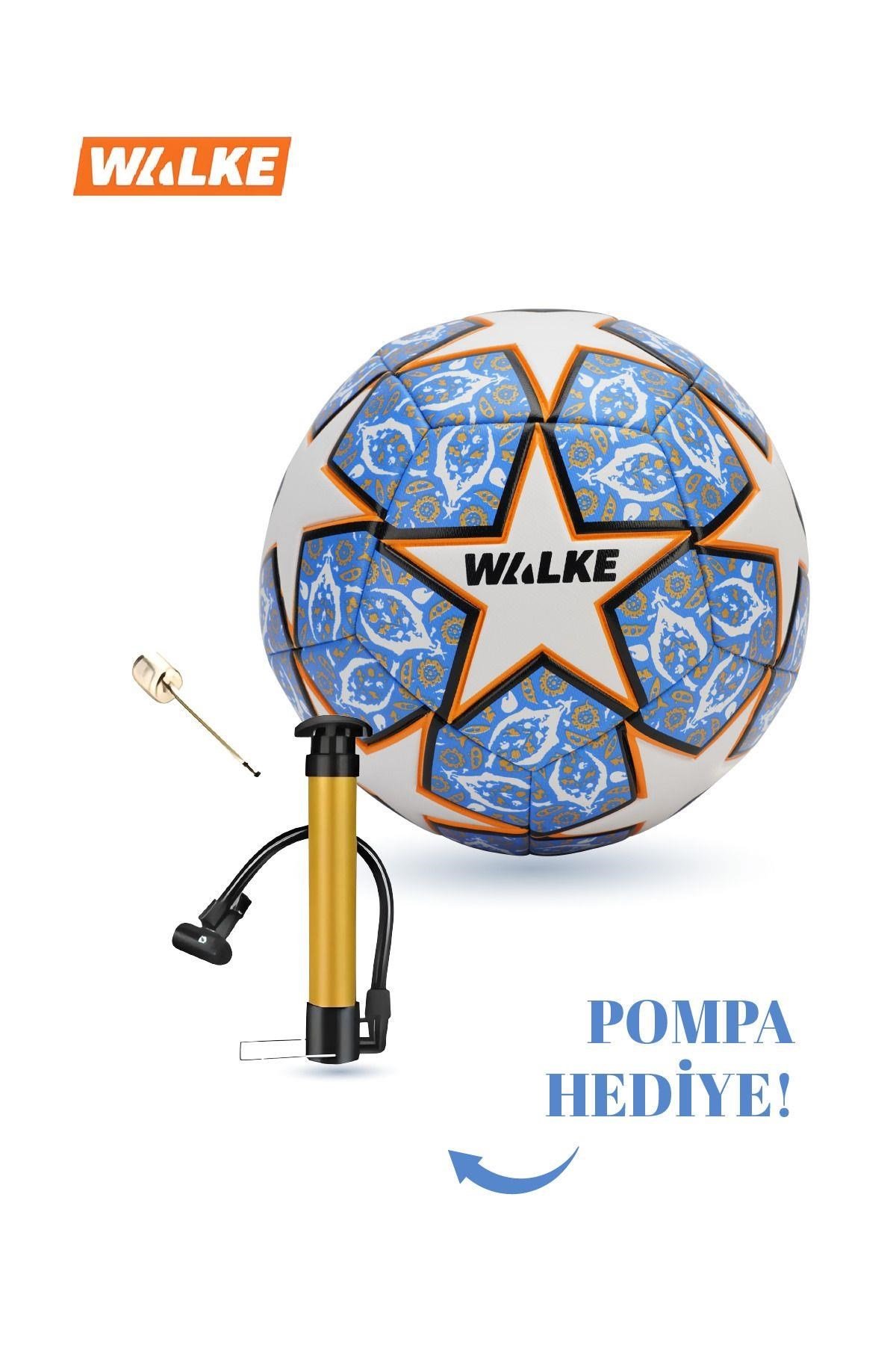Walke Premium Şampiyonlar Ligi Temalı 5 Numara Futbol Topu Pompa Hediyeli