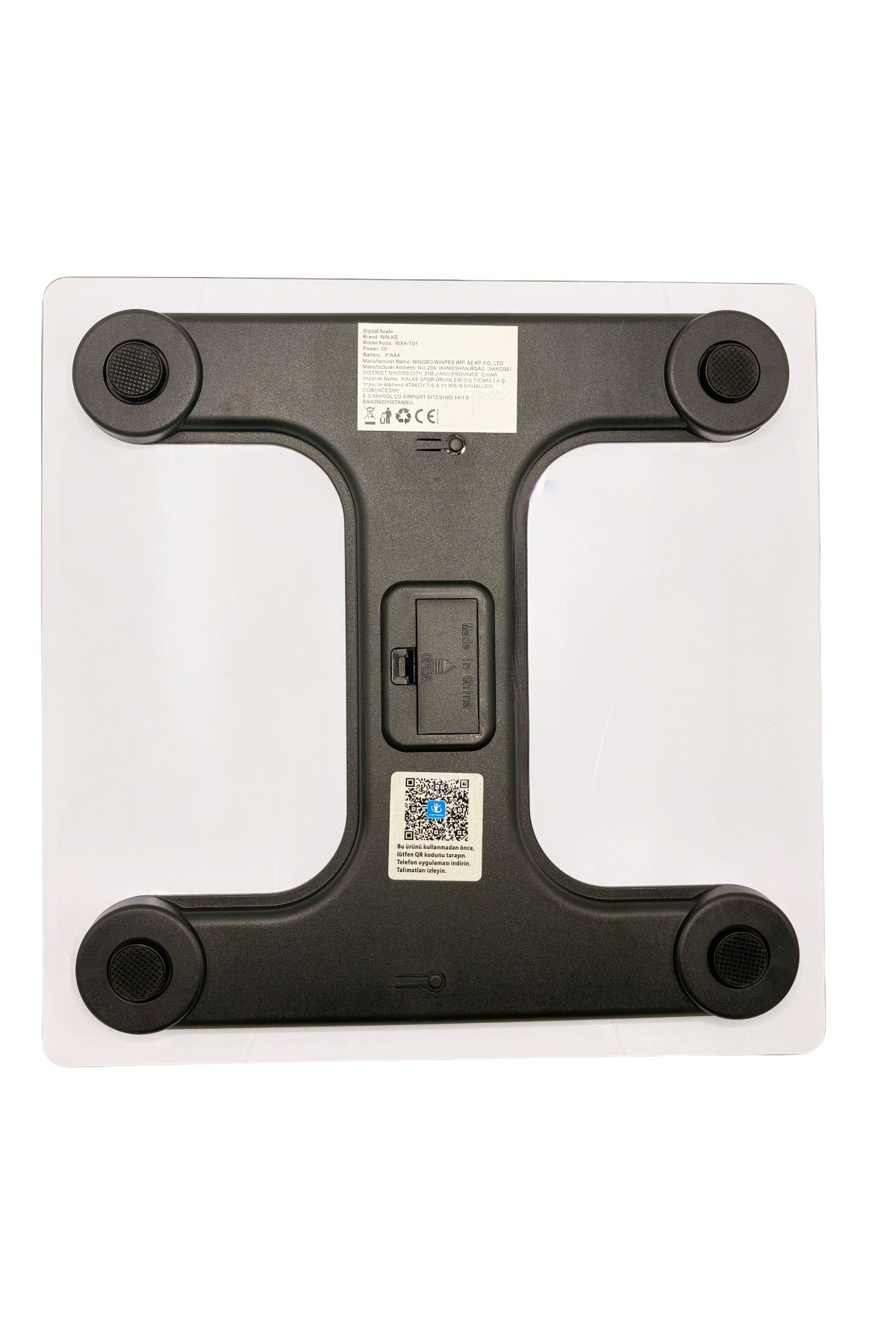 WALKE Premium Uygulama Bağlantılı Akıllı Baskül Beyaz