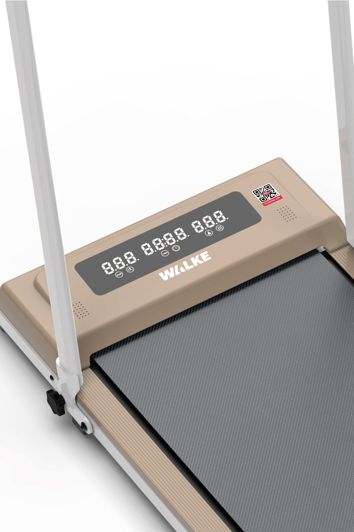 Walke W-fit Brown Bluetoothlu Uygulamalı Uzaktan Kumandalı Koşu Bandı Yürüyüş Bandı Kahverengi