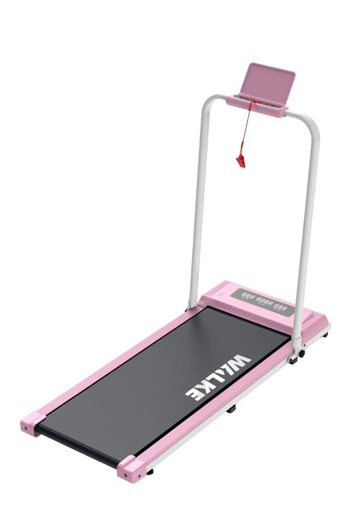 Walke W-Fit Plus Koşu Bandı Pembe Dahili Hoparlörlü Hız Kontrollü Uygulamalı