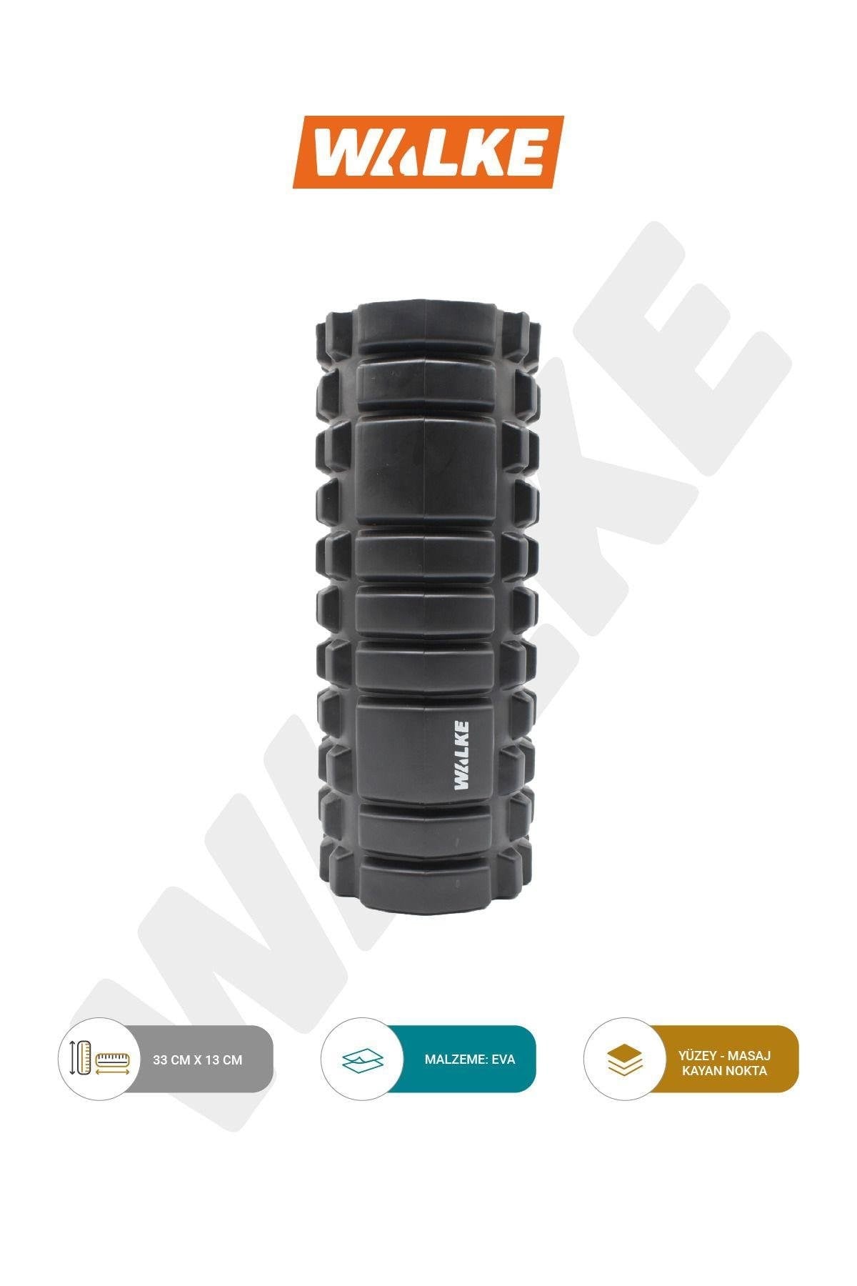 Walke Yüksek Yoğunlukta Orta Sert Deluxe Foam Roller Masaj Köpüğü Pilates Masaj Rulosu