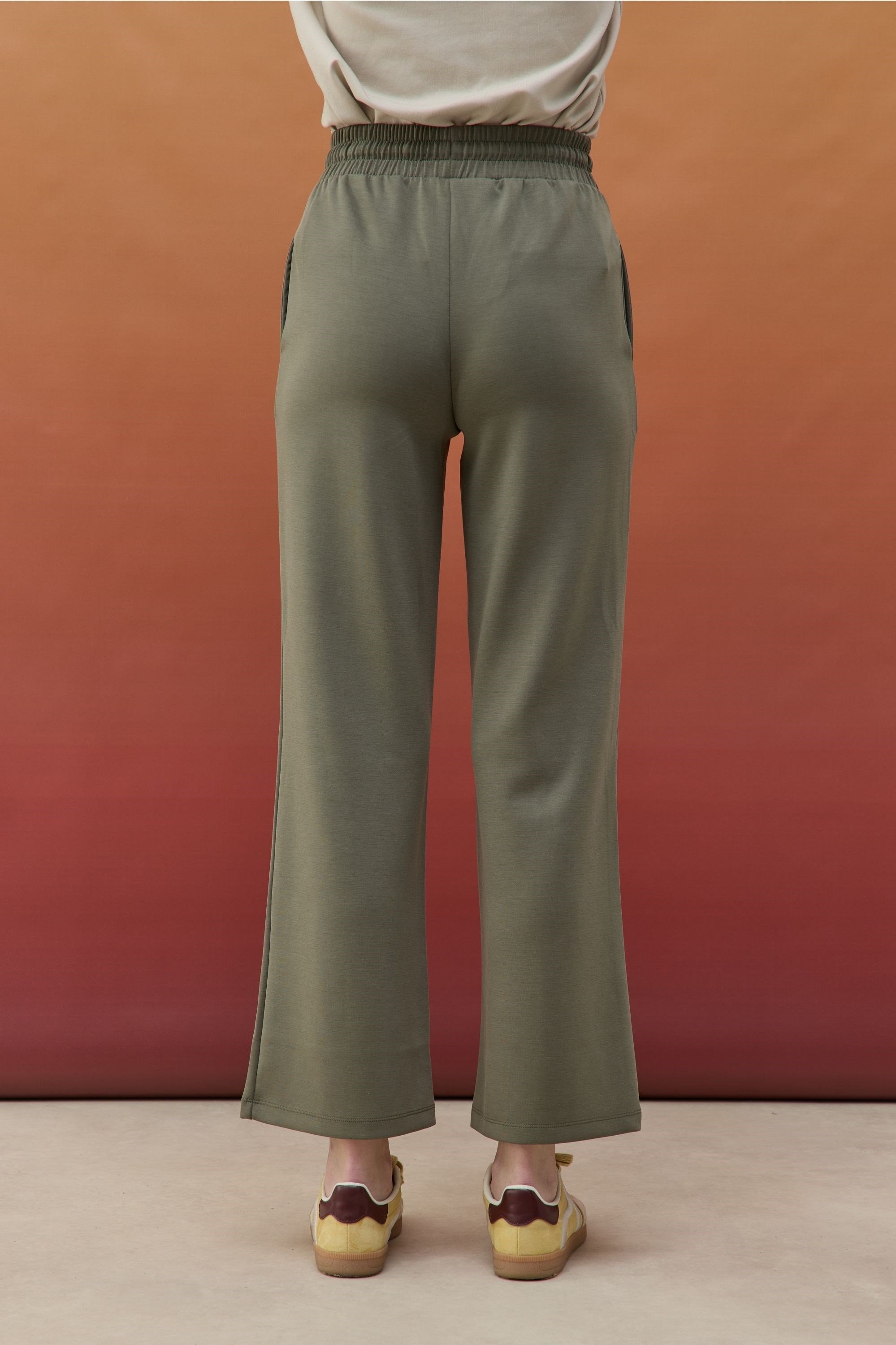 NEVÜRLÜ MODAL HAKİ BASIC PANTOLON
