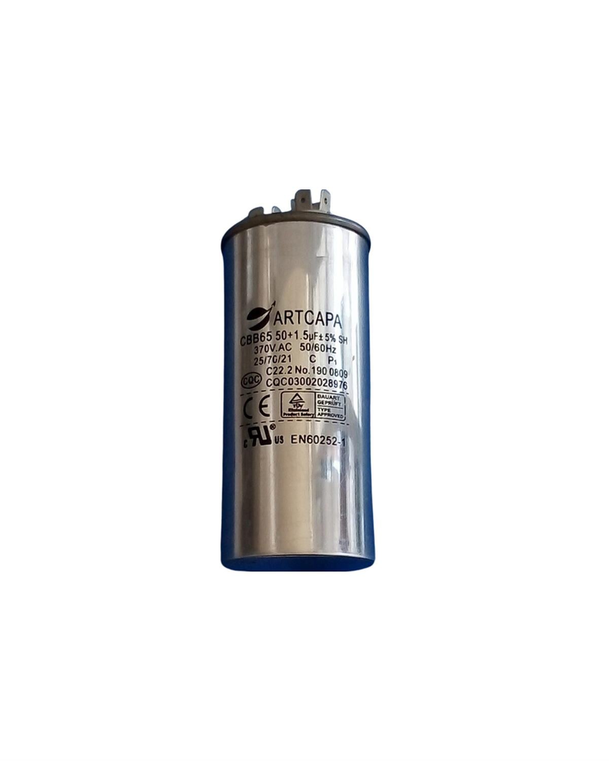Klima Kondansatör 50+1,5 Uf 370 V Ac Kapasitör