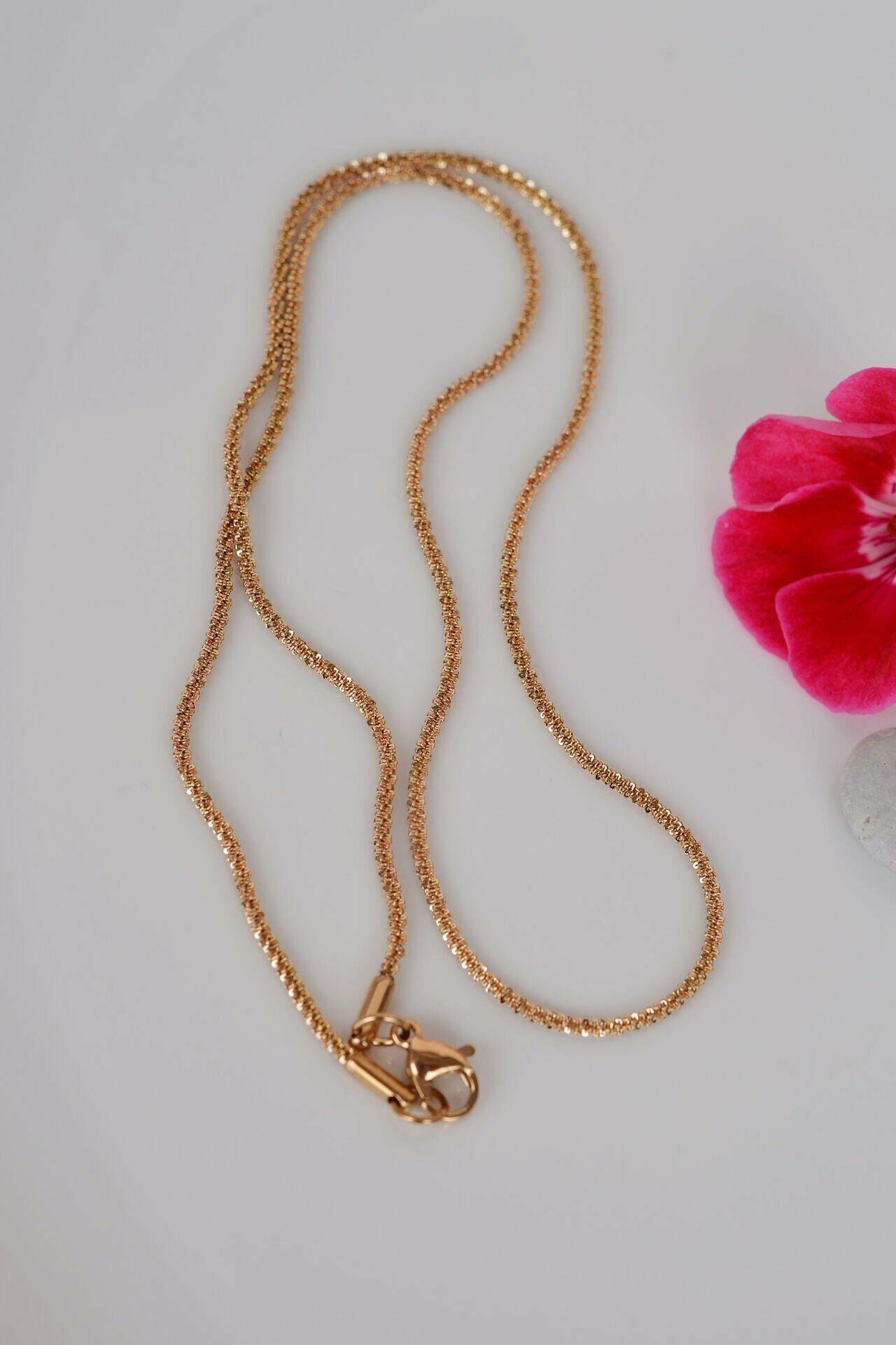 45 cm Gold Çelik Zincir Kolye