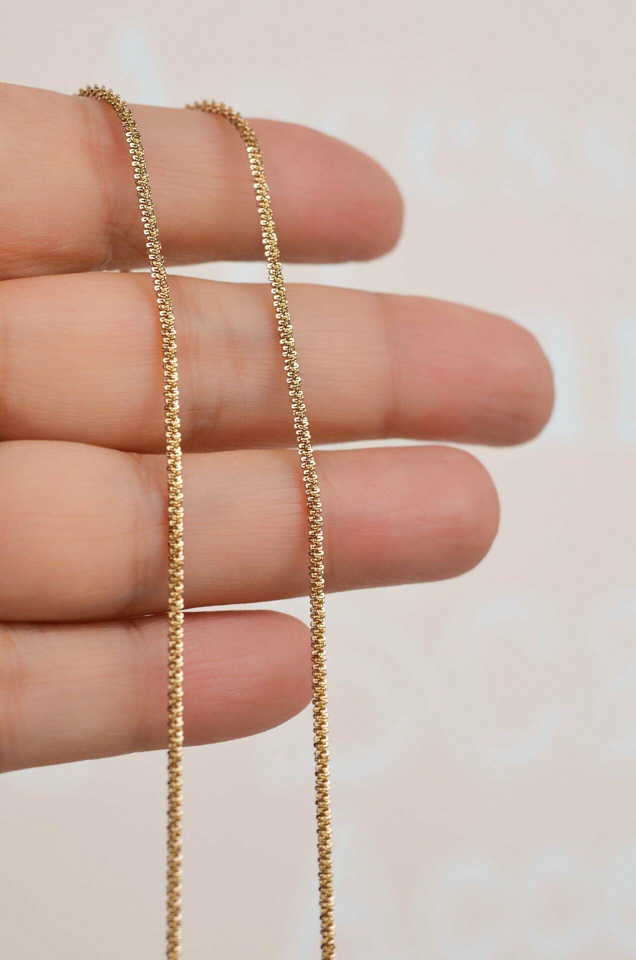 45 cm Gold Çelik Zincir Kolye