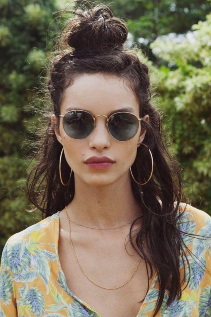 76 mm Gold Düz İnce Halka Küpe