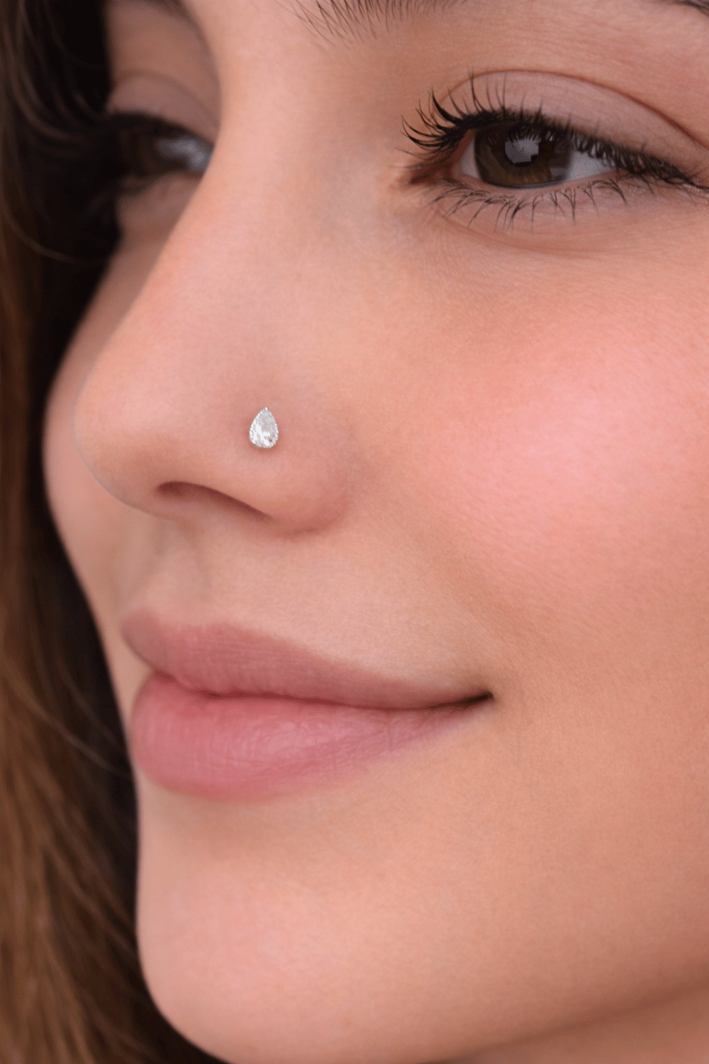 925 Ayar Gümüş Taşlı Damla Model Hızma