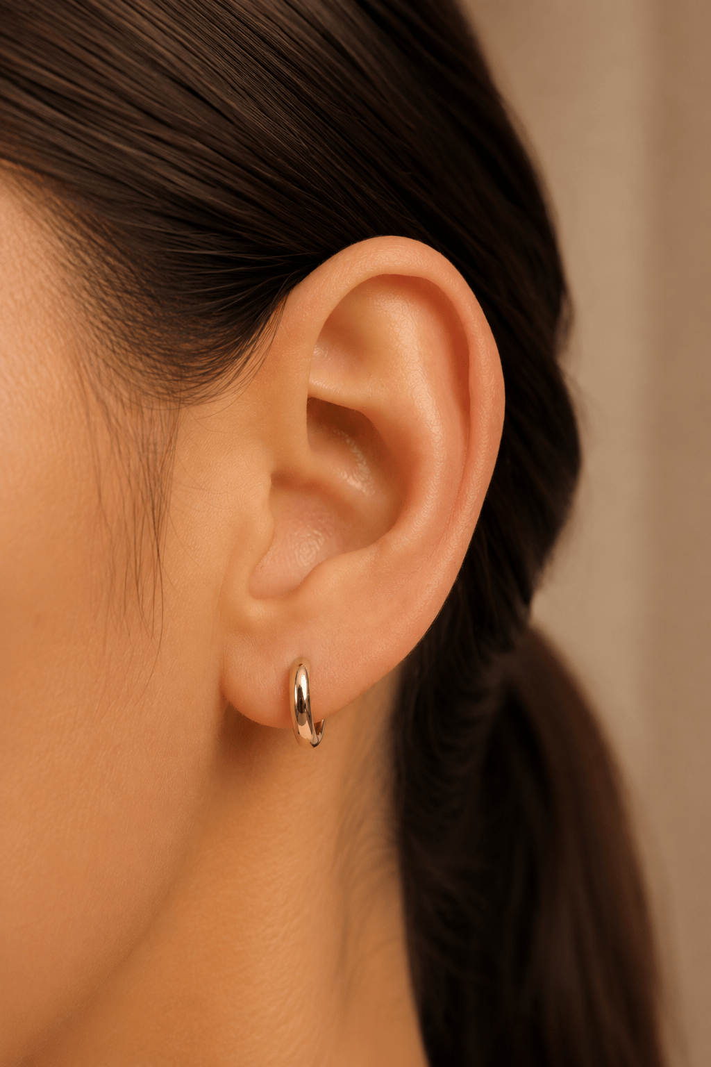 Bombeli Çelik Halka Piercing Helix Kıkırdak Lob