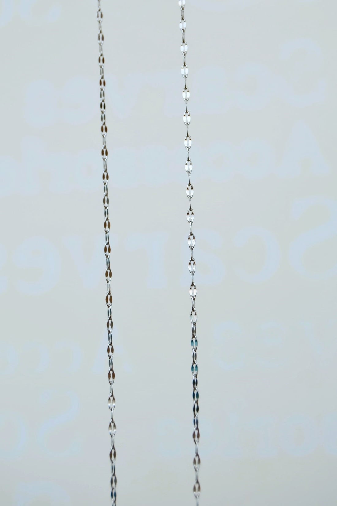 Çelik Işıltılı İnce Uzun Zincir Kolye 60 cm