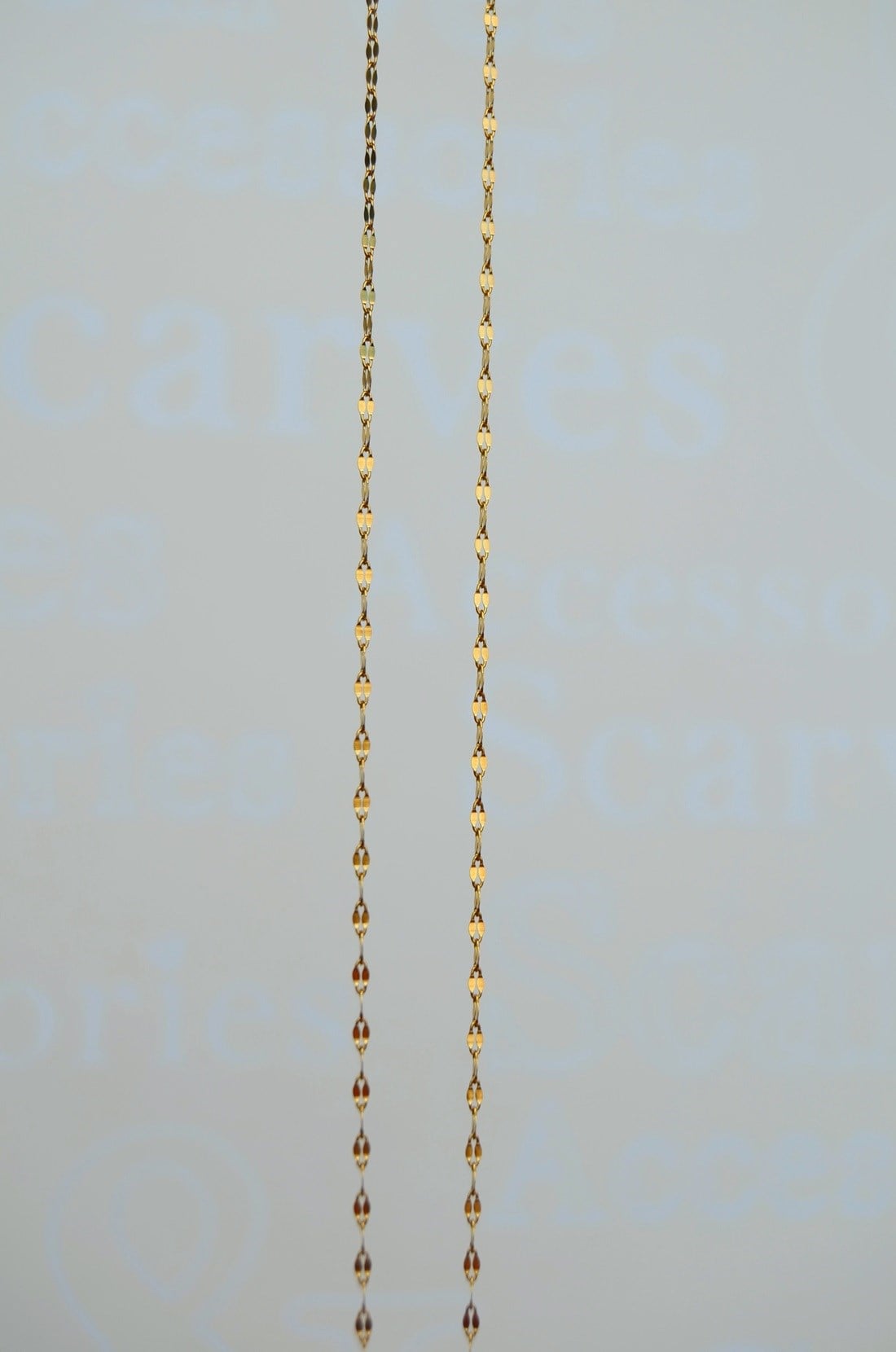 Çelik Işıltılı İnce Zincir Kolye 45 cm