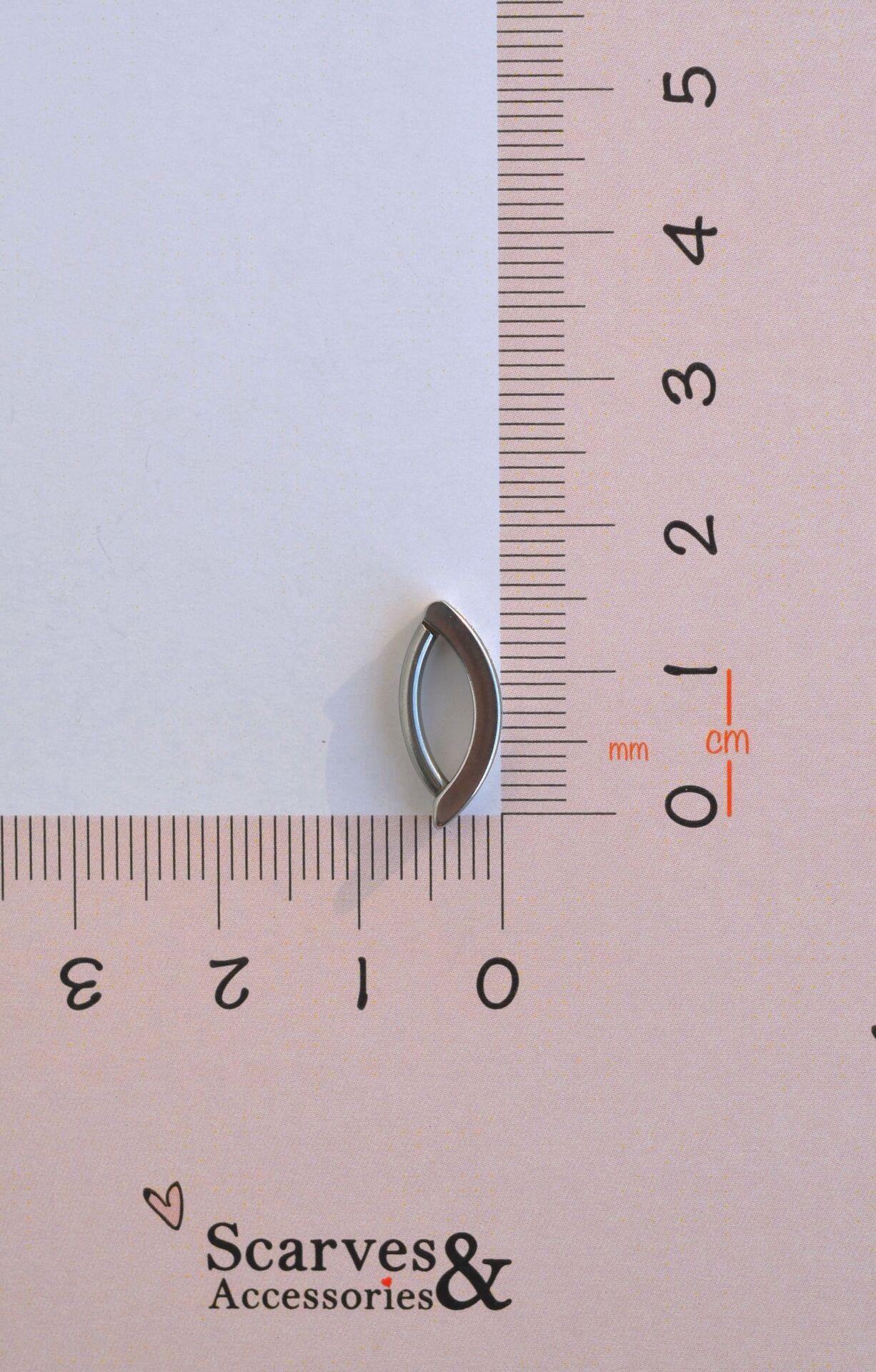 Çelik Mini Taşlı Yarım Halka Göbek Piercingi