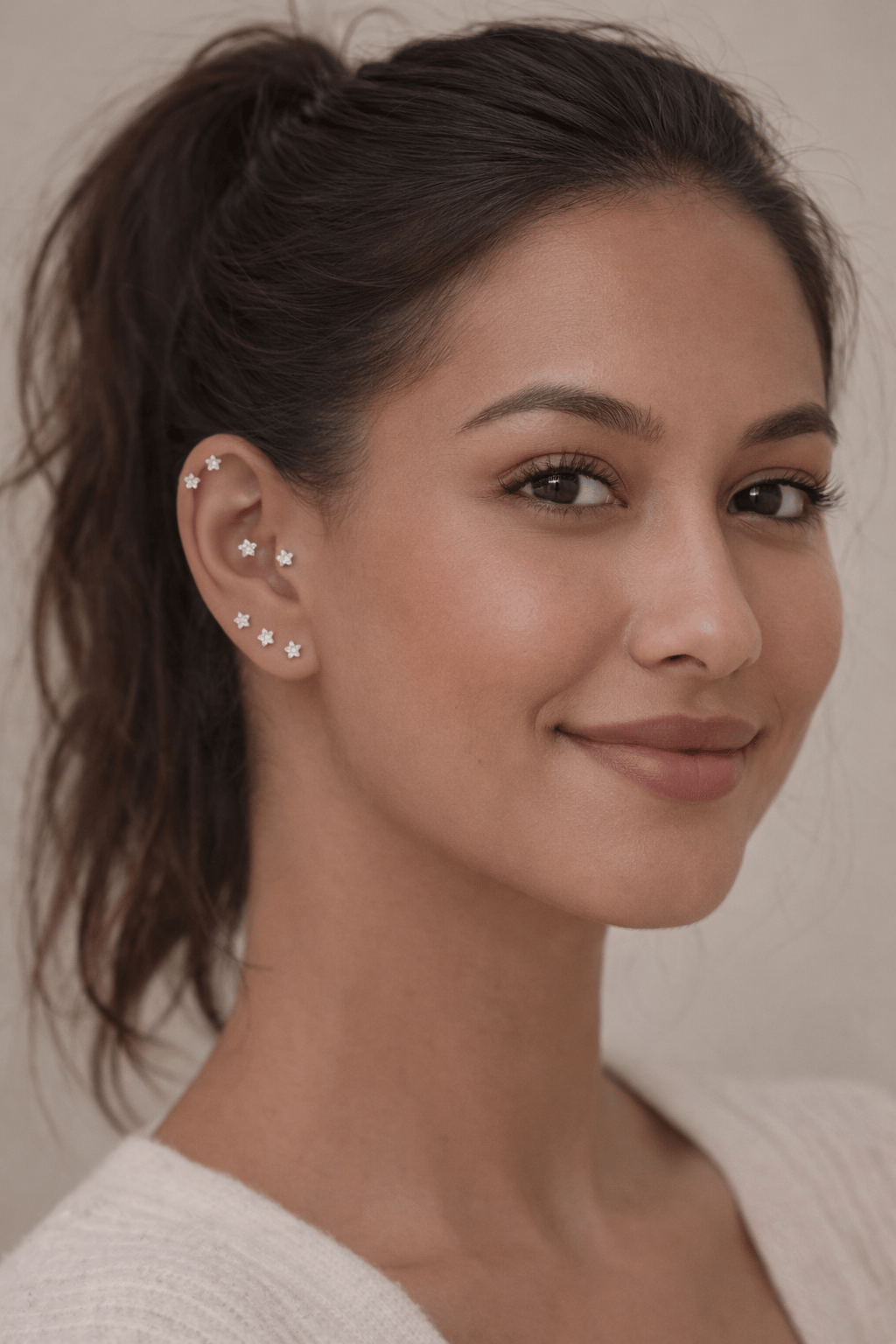 Çelik Yıldız Piercing 8 mm Tragus Helix Kıkırdak Conch