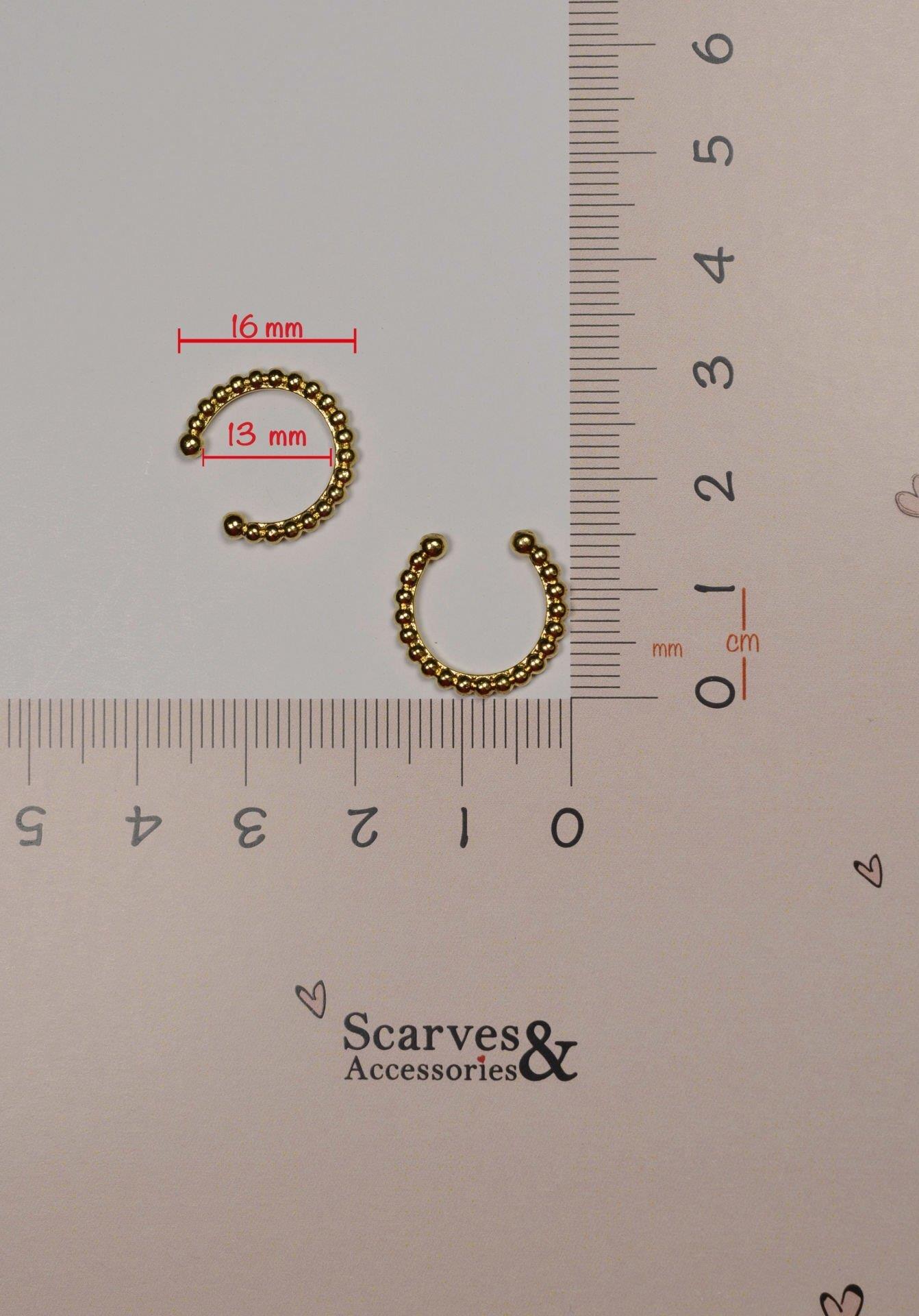 Gold Renk Earcuff Sıkıştırma Kıkırdak Küpesi