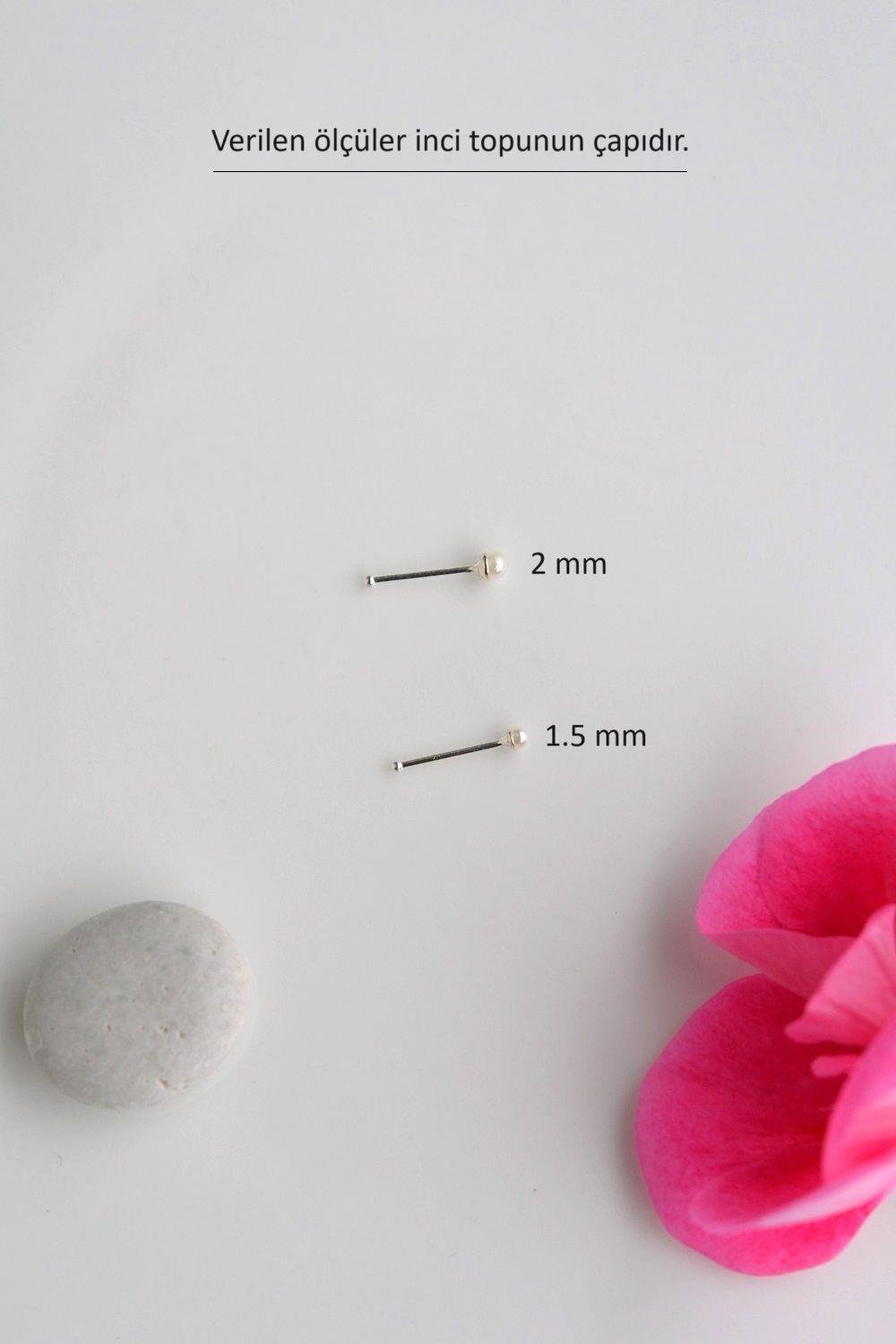 İthal 925 Ayar 2 mm Mini İncili Gümüş Hızma