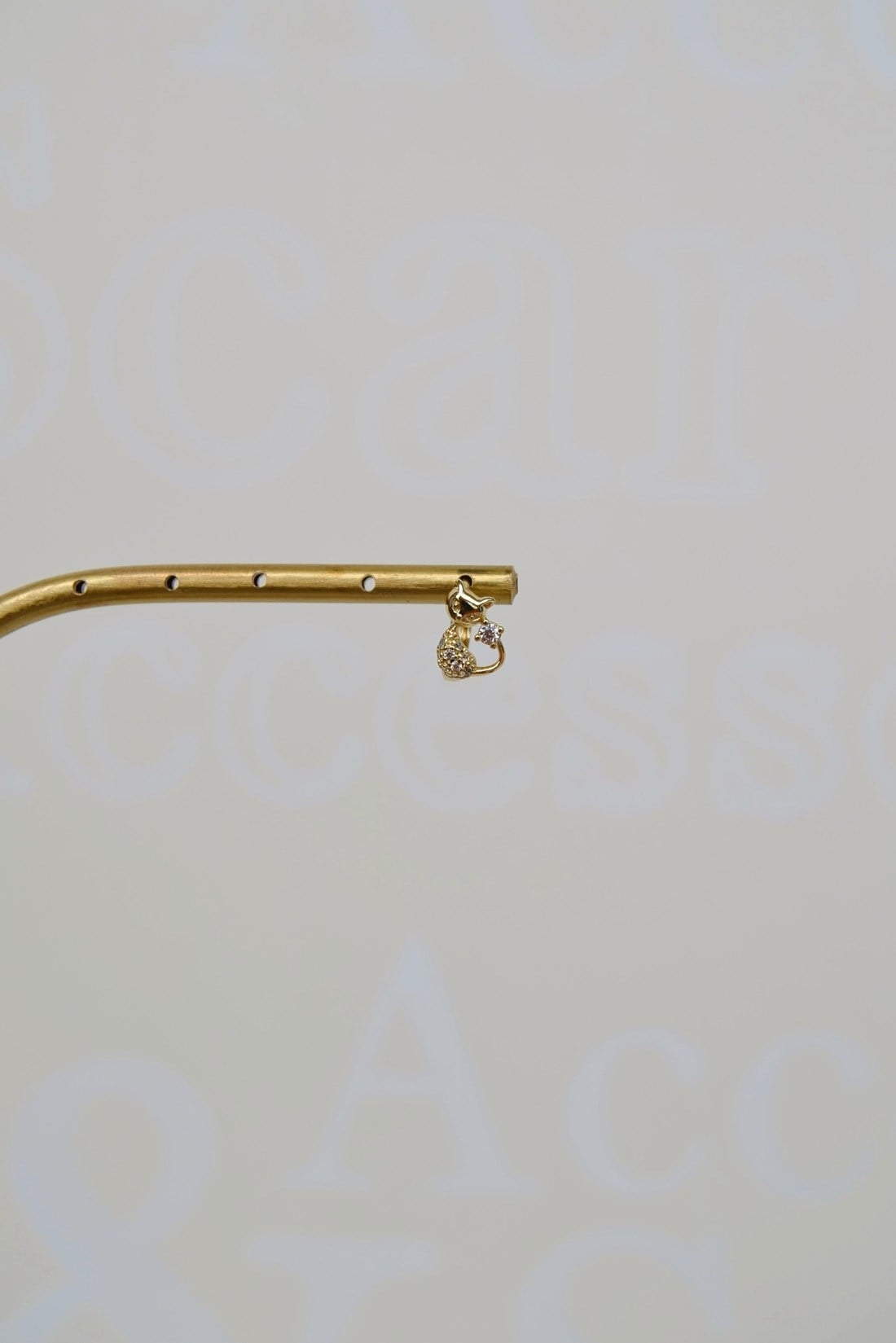 Kedi Figürlü Halka Piercing Tragus Helix Kıkırdak Lob Küpesi Tek Adet