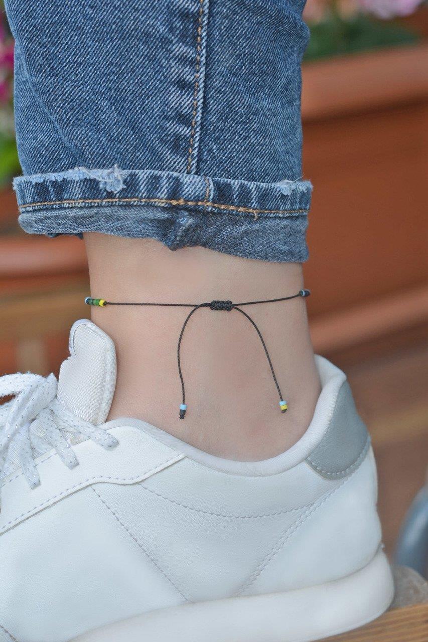 Küçük Nazar Boncuklu Renkli Halhal