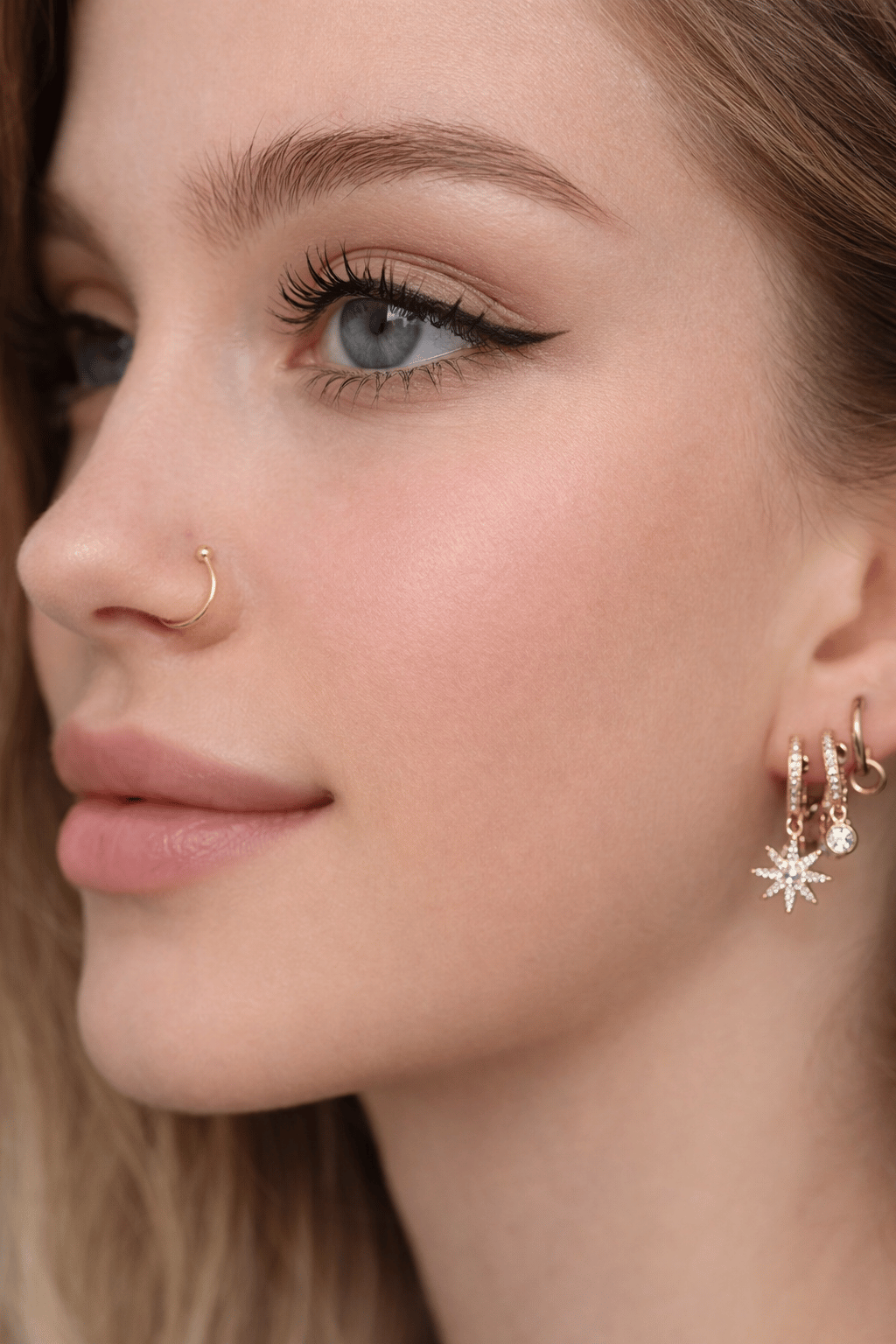 Kutup Yıldızı Küpe Seti