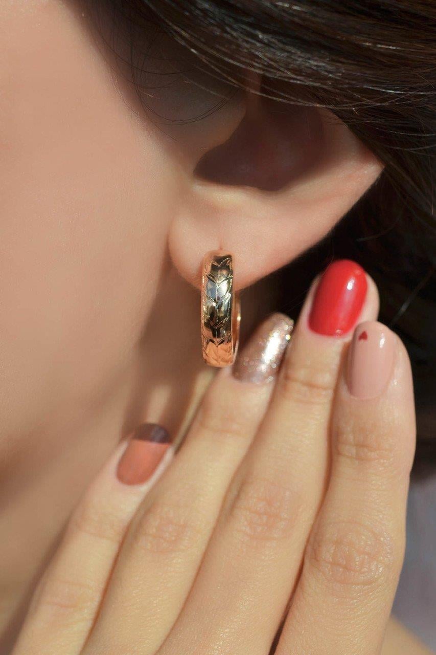 Orta Boy Basic Halka Küpe