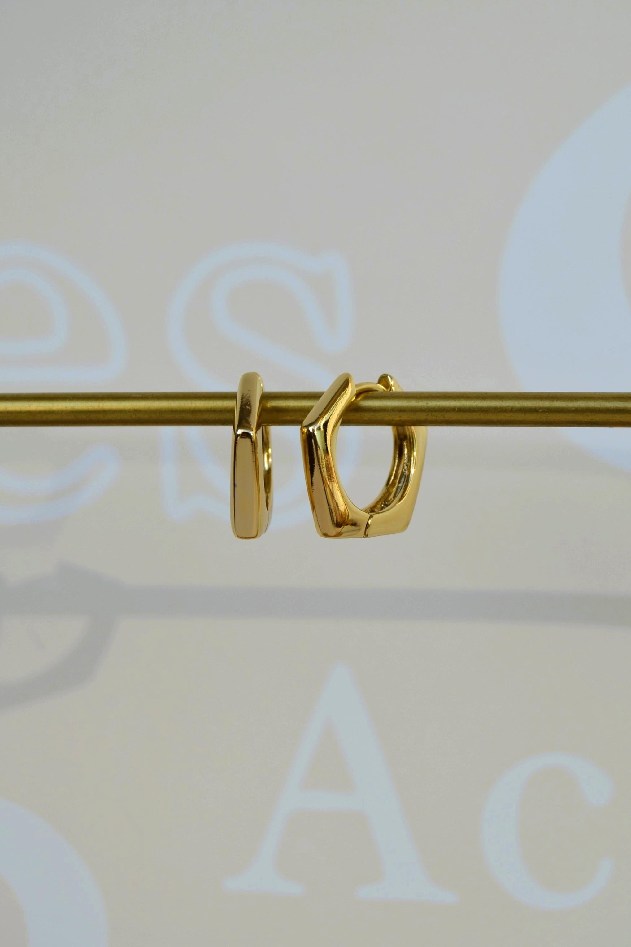 Oval Beşgen Küpe