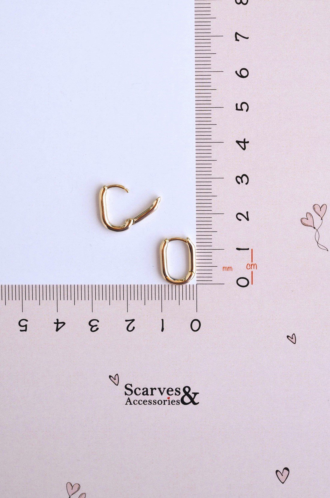 Oval Model Mini Halka Küpe
