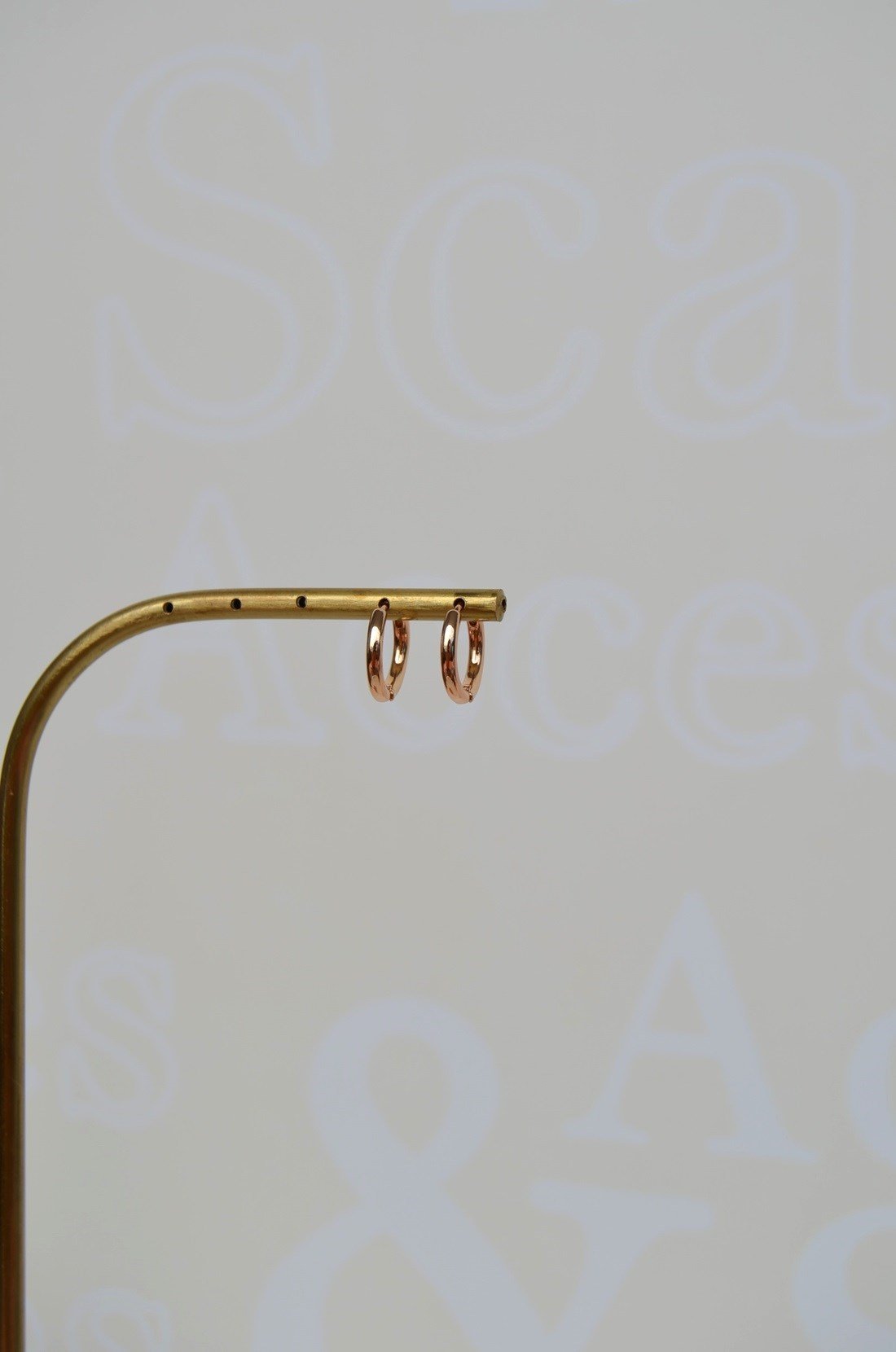 Rose Gold Renk Küçük Boy Halka Küpe