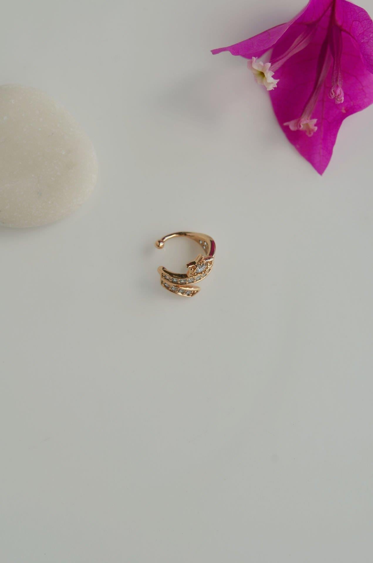 Sıkıştırmalı Kıkırdak Küpesi Kuyruklu Yıldız Earcuff