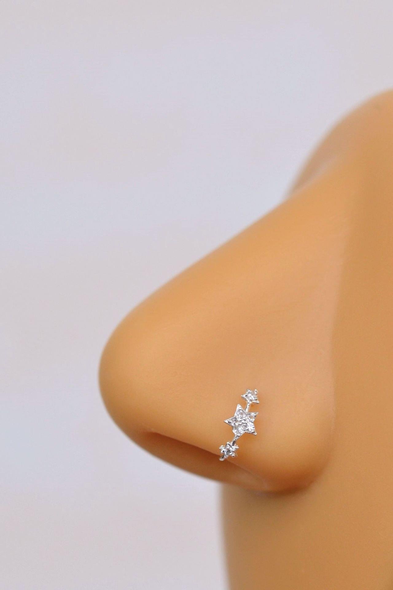 Sıralı Yıldız Figürlü Gümüş Hızma 925 Mini Üç Yıldızlı Hızma