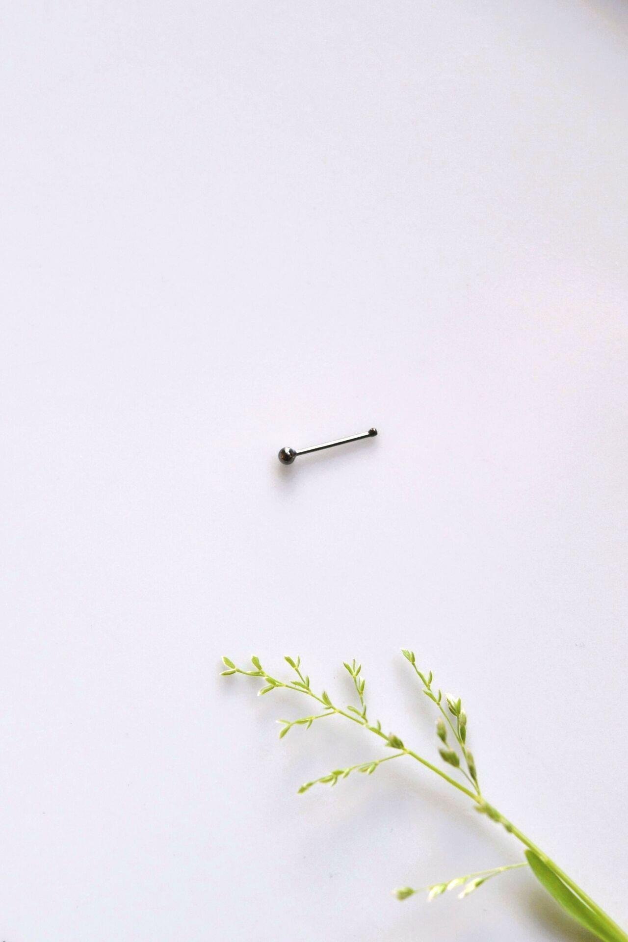 Siyah Renk 925 Ayar Gümüş Top Hızma