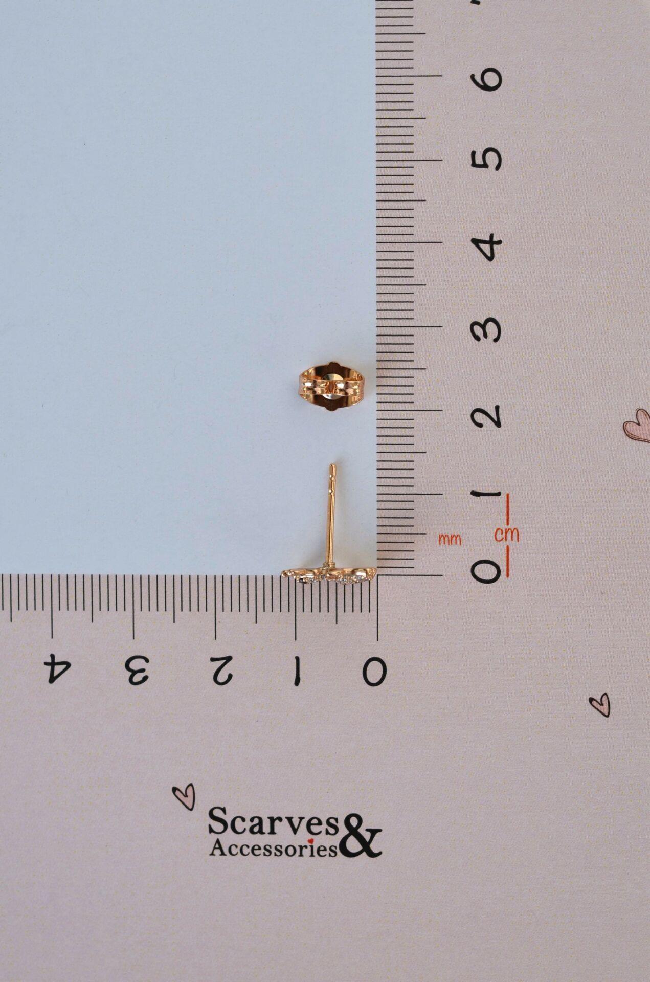 Zirkon Taşlı Yavru Zürafa Kıkırdak Küpesi Helix Lob