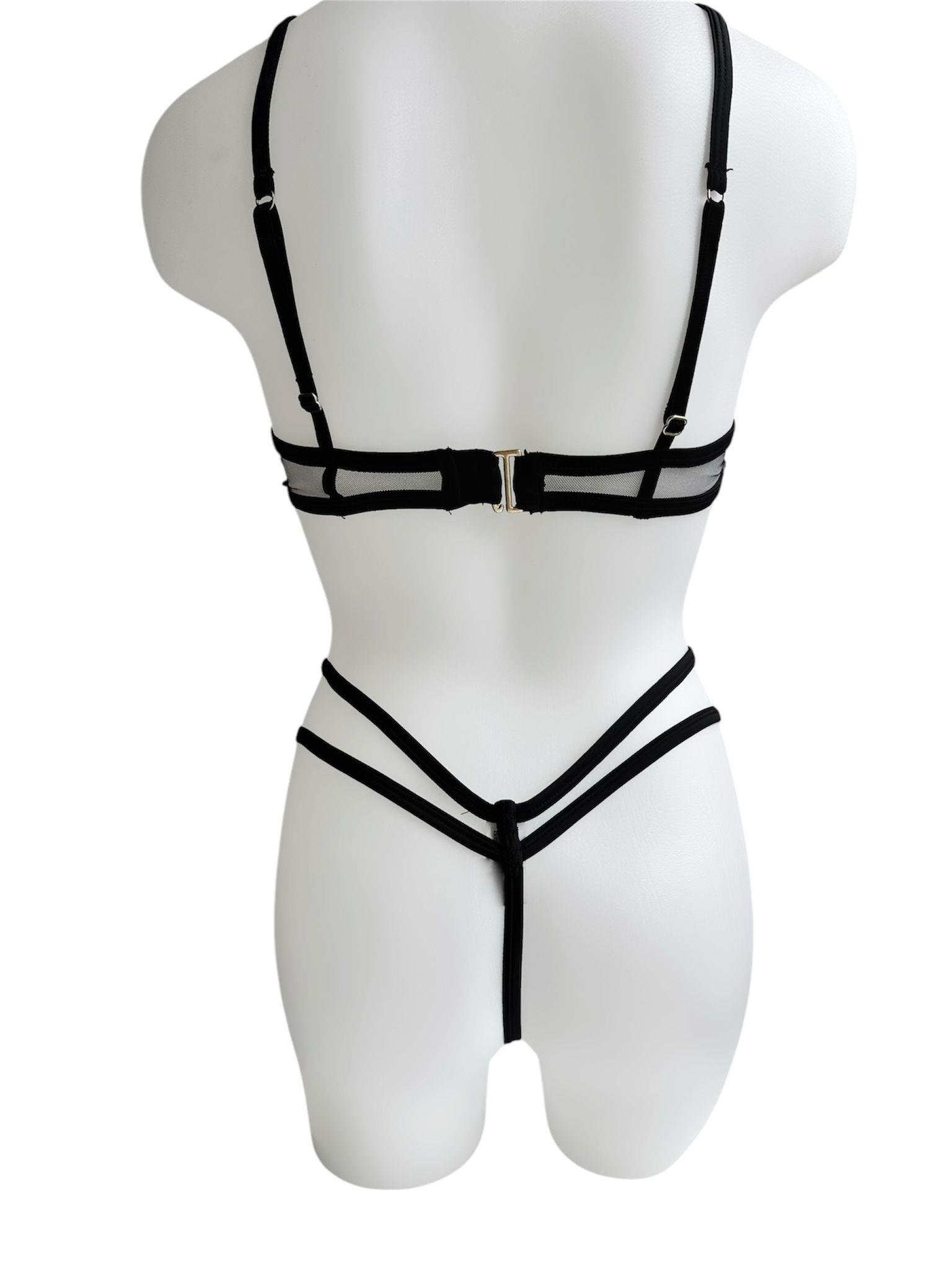 BRALET SİYAH TÜLLÜ TAKIM