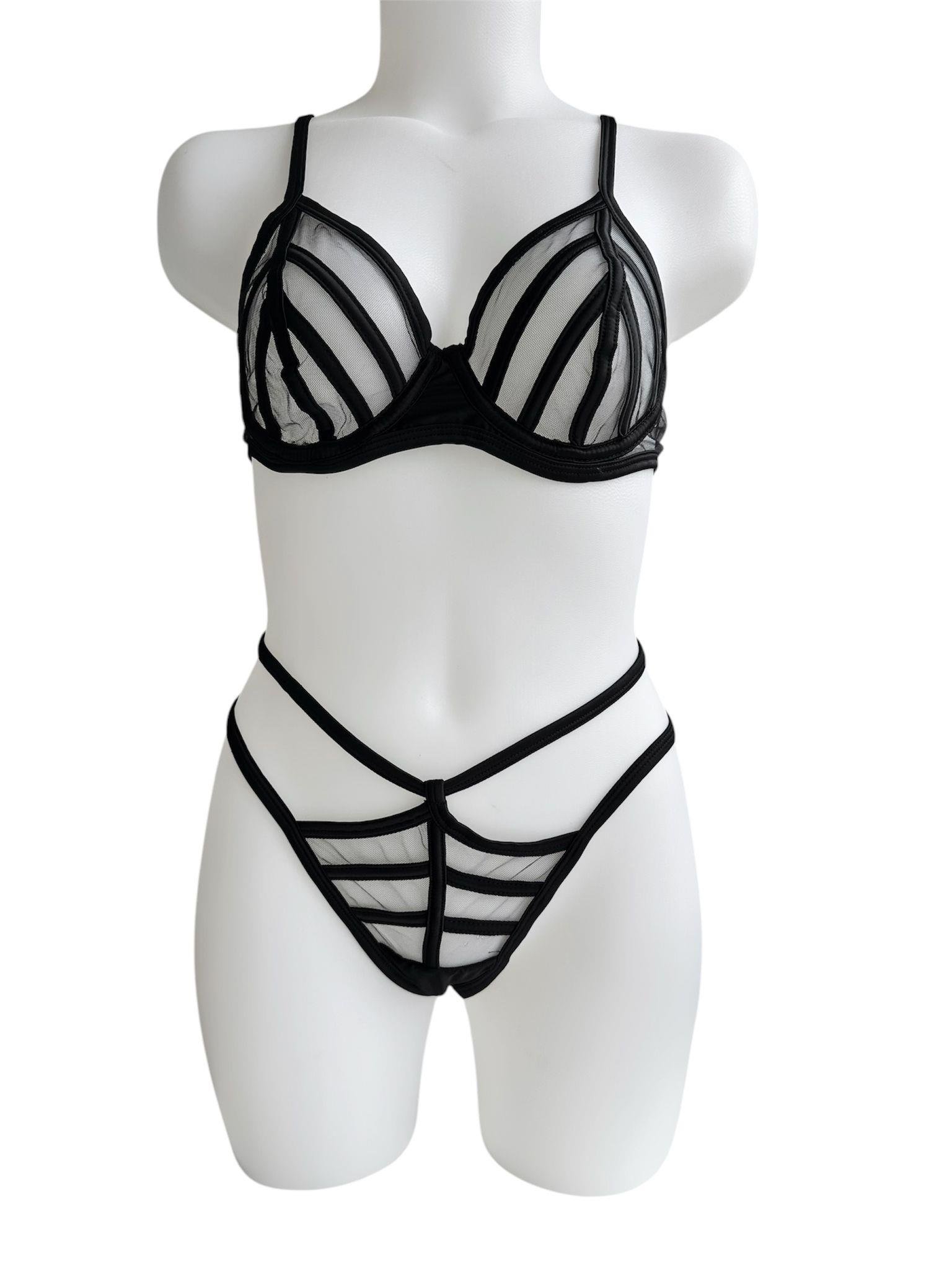 BRALET SİYAH TÜLLÜ TAKIM