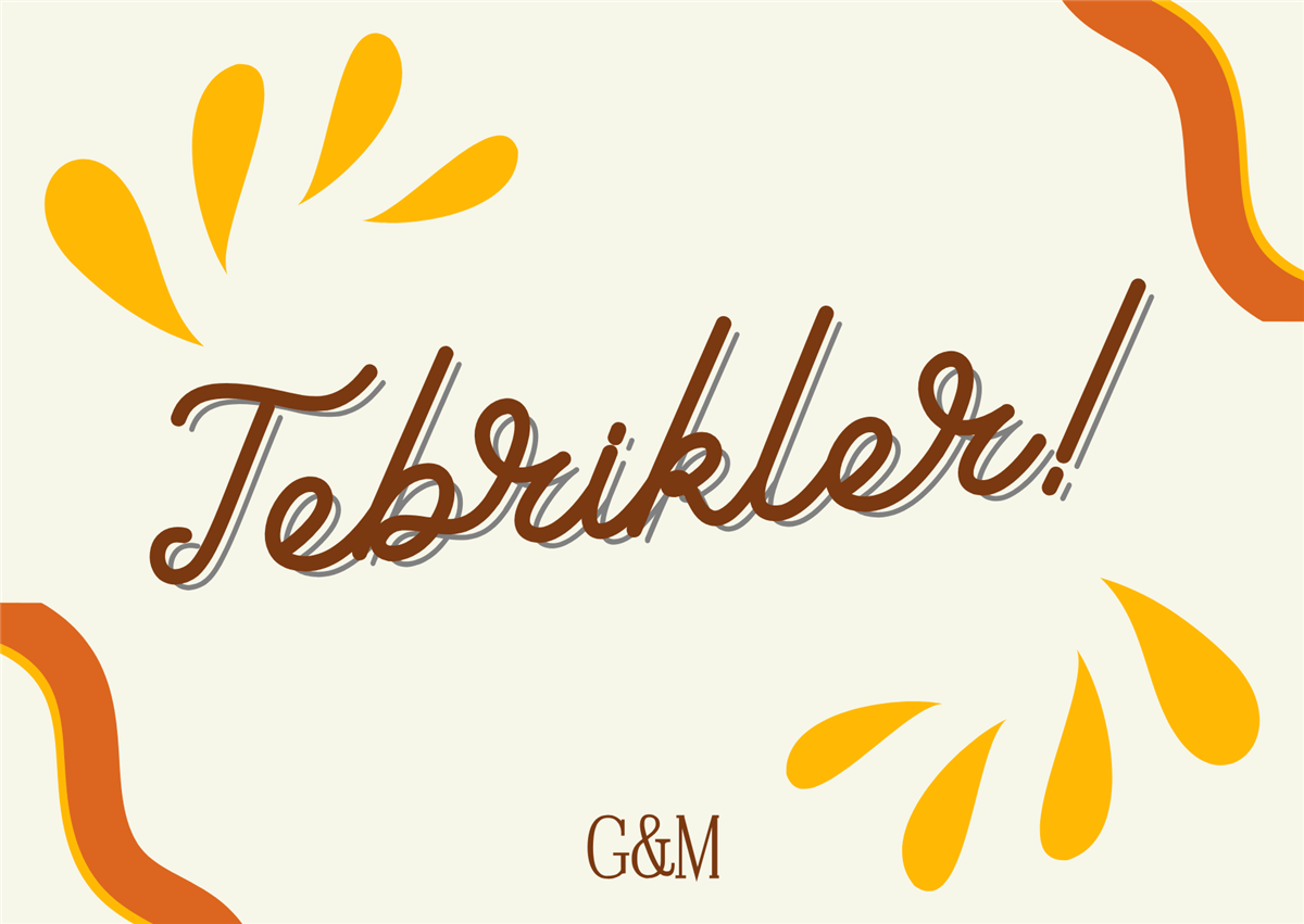 Tebrik Kartı 1