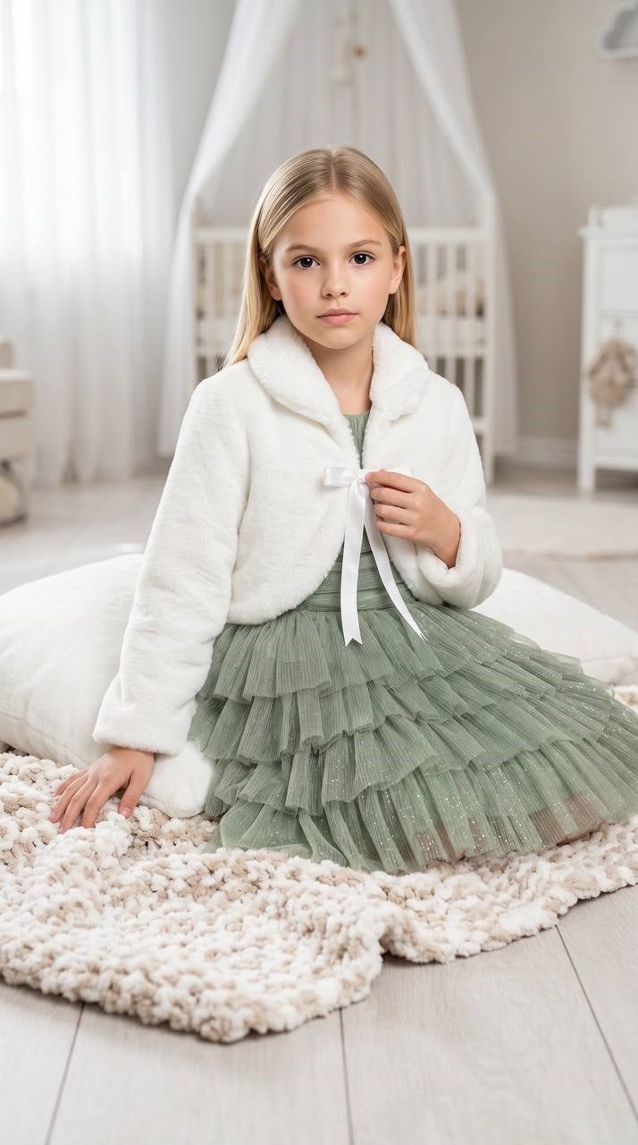 Kız Çocuk Peluş Bolero