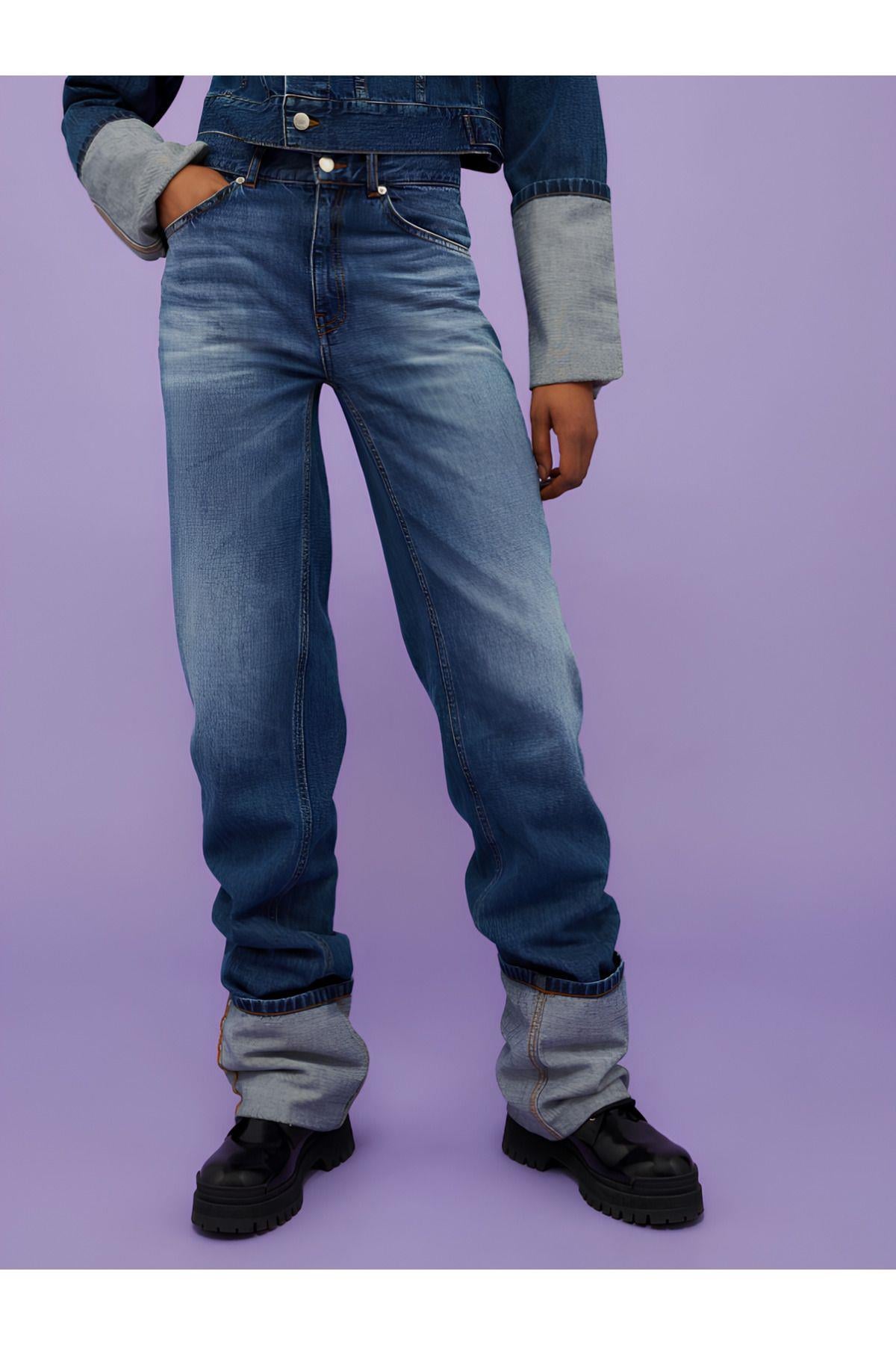 Kadın Slim Fit Jean Kot Pantolon