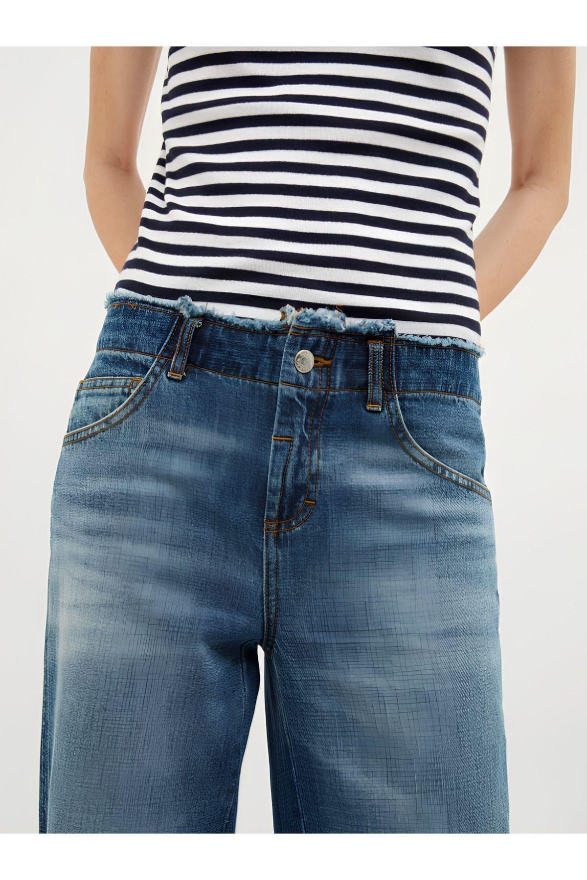 Kadın Straight Jean Kot Pantolon