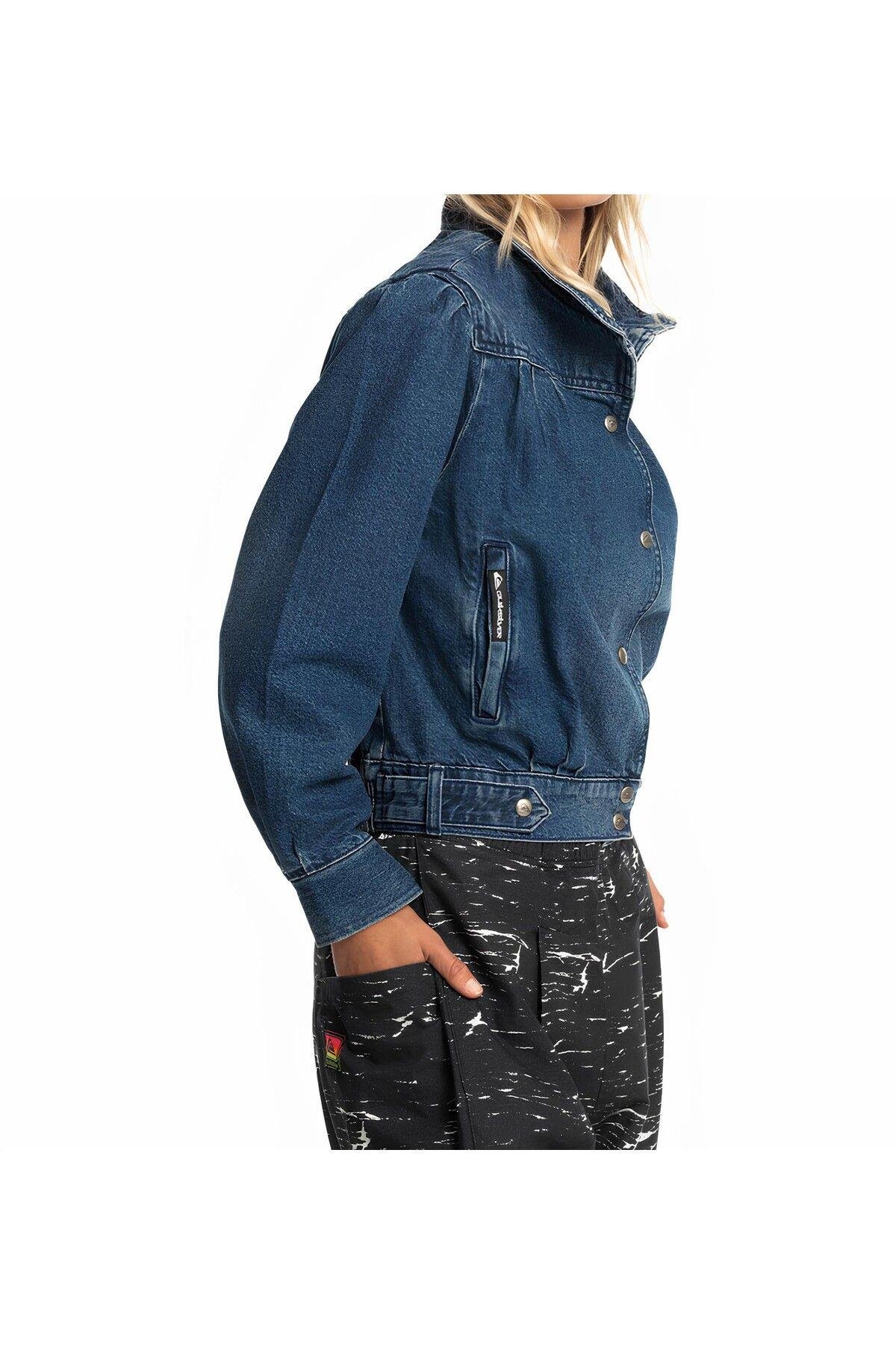 Kadın Vintage Kot Denim Ceket