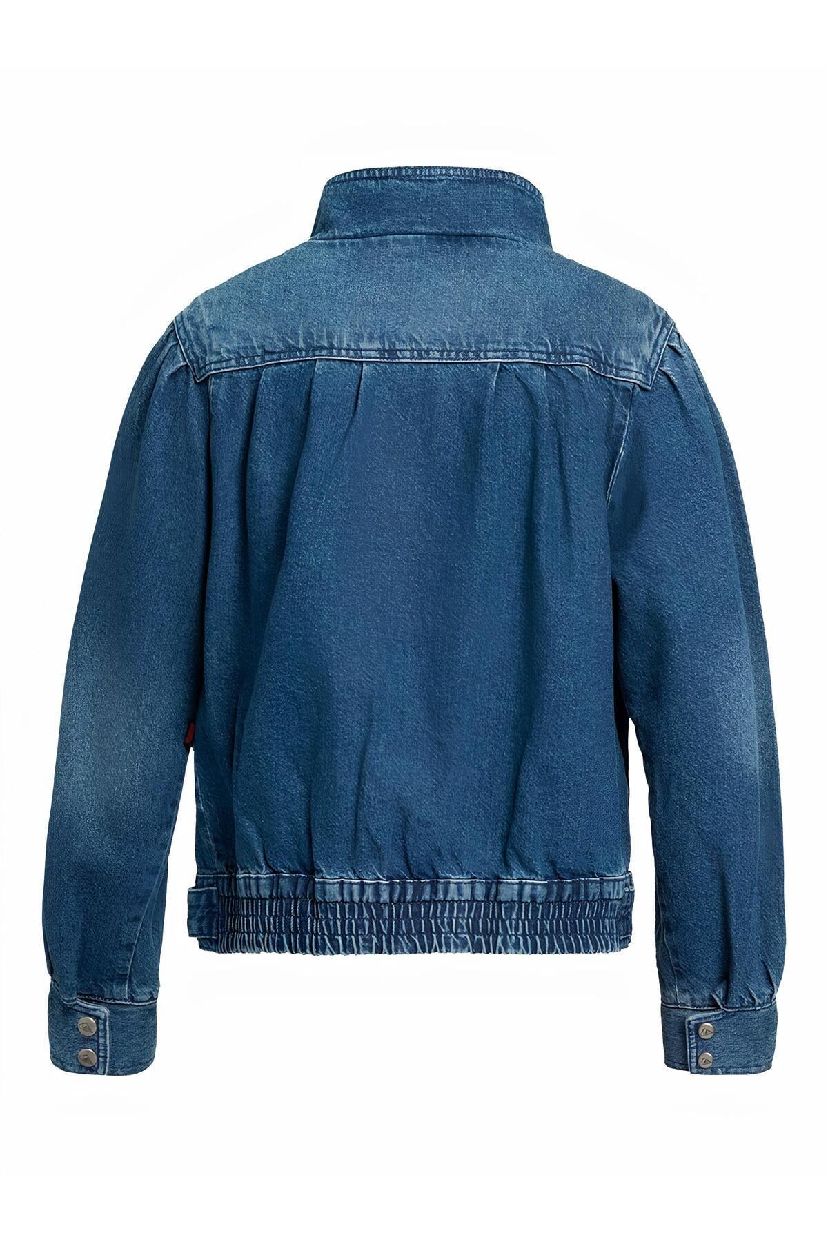 Kadın Vintage Kot Denim Ceket