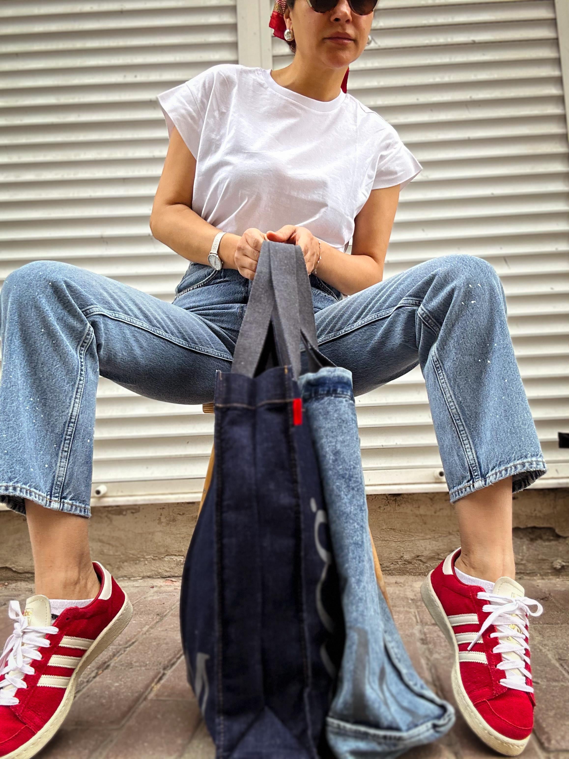 Lacivert Denim Çanta