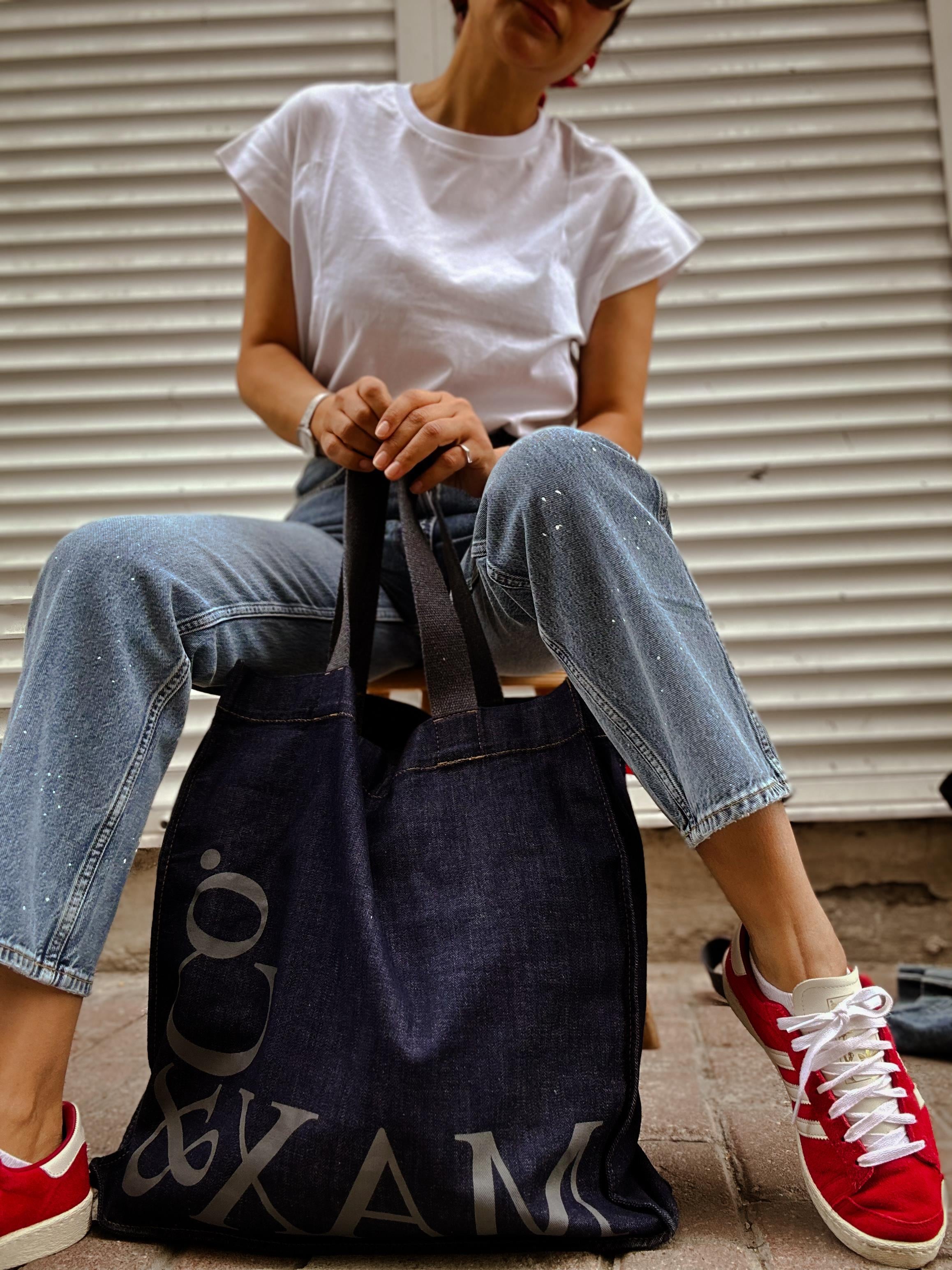 Lacivert Denim Çanta