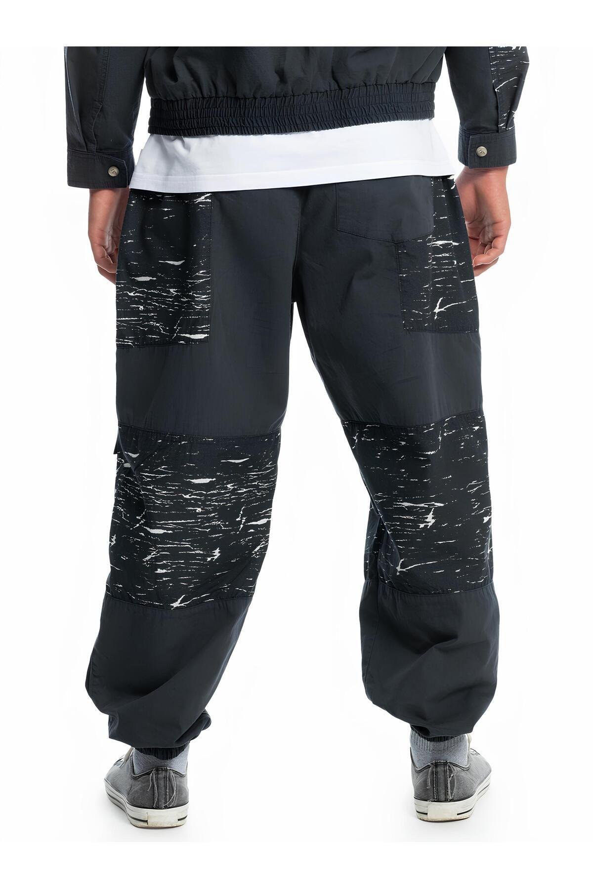 Unisex Jogger Bol Siyah Pantolon
