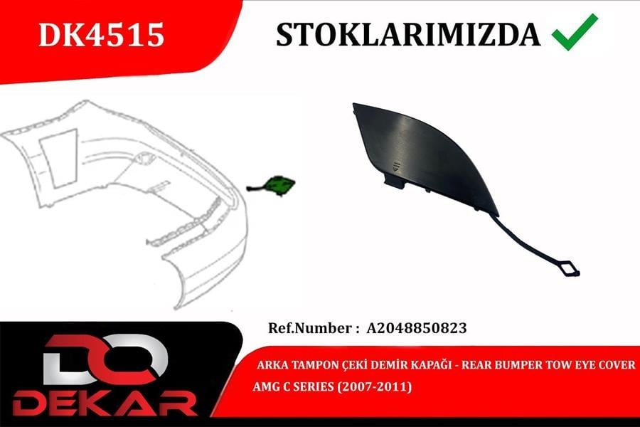 ARKA TAMPON ÇEKİ DEMİR KAPAĞI AMG C 2007-2011 - DEKAR - A2048850823