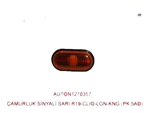 ÇAMURLUK SİNYALİ SARI RENAULT R19-CLIO-MEGANE-LAGUNA-R21 MASTER II - BARAN - 7700822136-7700847334
