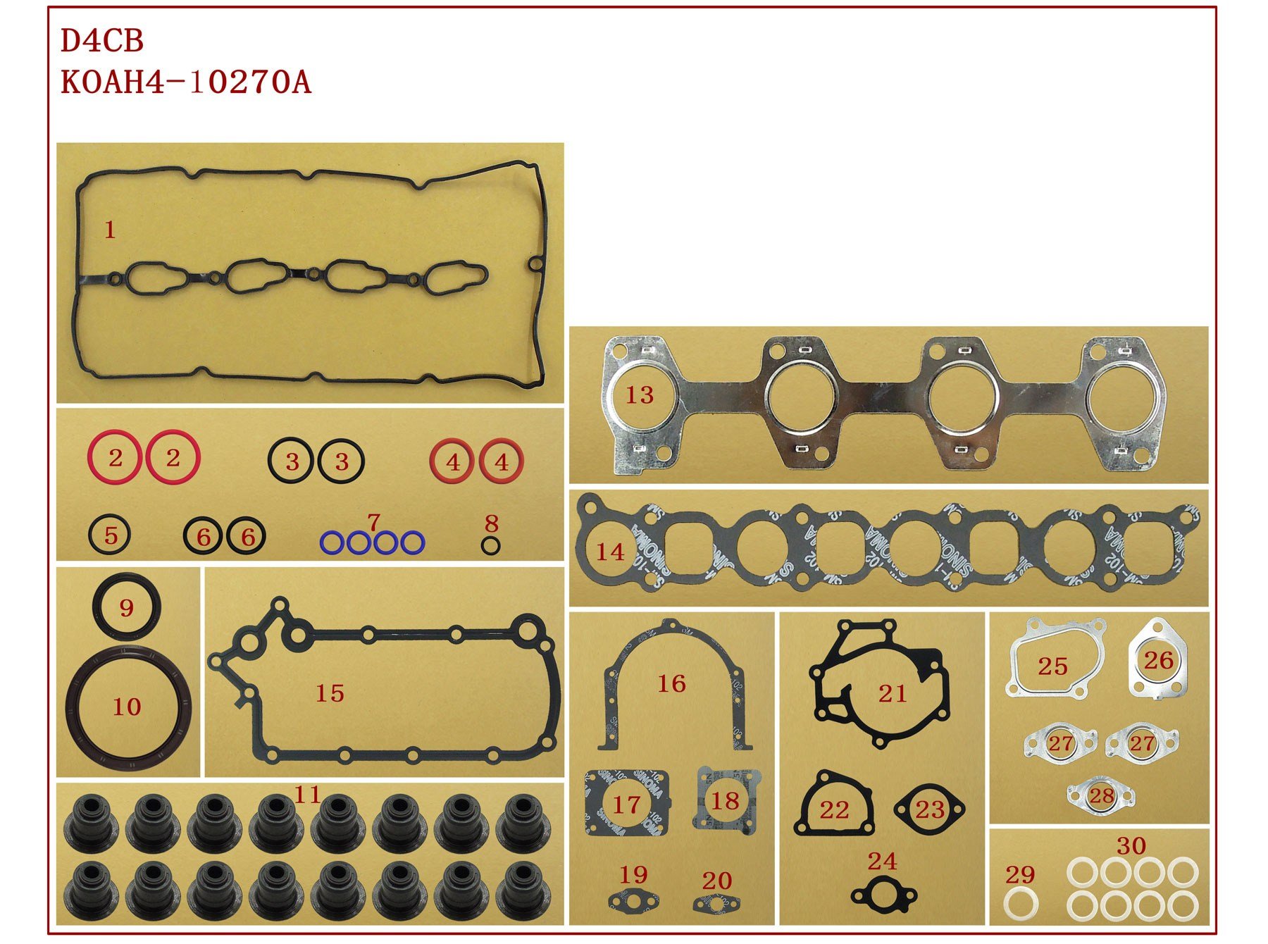 CONTA TAKIM STAREX 2,5 CRDİ 98-08/H100 KMYT 2,5  CRDİ 09-12/H-1 2,5 CRDİ 08-11/BONGO 2,5 CRDİ 09-12/SORENTO 2,5 CRDİ 02-06 (SKC,SİZ) - ITAQI - 20910-4AB01-C