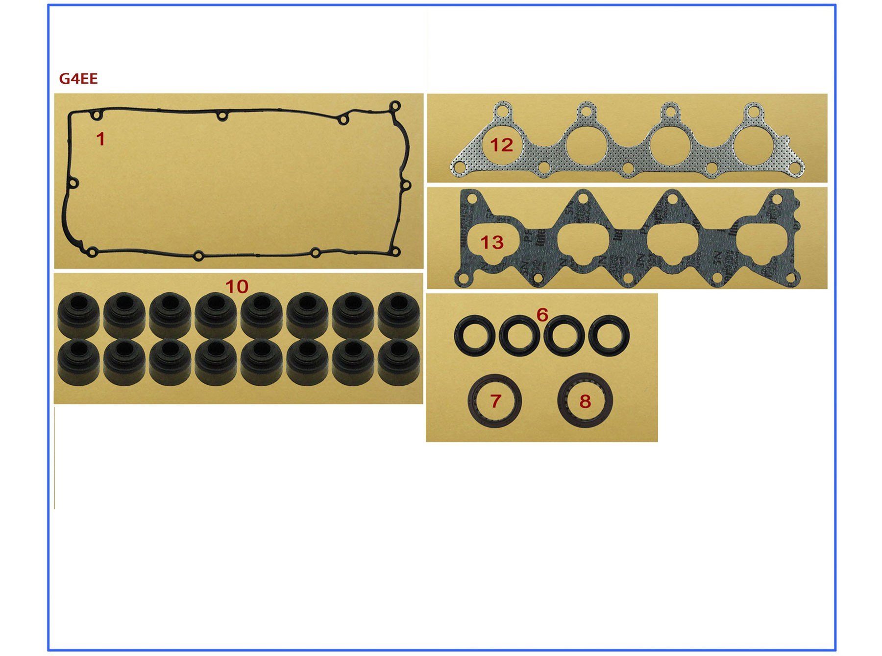 CONTA ÜST KAPAK TAKIM ACCENT 1,6 03-05/ERA 1,6-1,4 06-12/ELANTRA 1,6 04-07/CERATO 1,6 BENZİNLİ 06-12/RİO 1,4 06-12/GETZ 1,4 16 V BENZİNLİ 06-12 - ITAQI - 20910-26D00-ÜST
