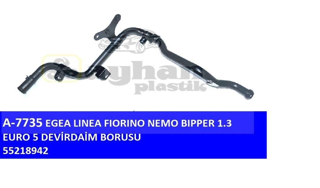 DEVİRDAİM SU BORUSU EURO 5 MOTOR FİAT LİNEA-FİORİNO-EGEA - AYHAN - 55218942