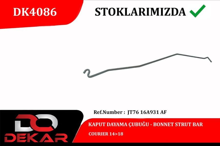 KAPUT DAYAMA ÇUBUĞU COURIER 14>18 - DEKAR - JT7616A931AF