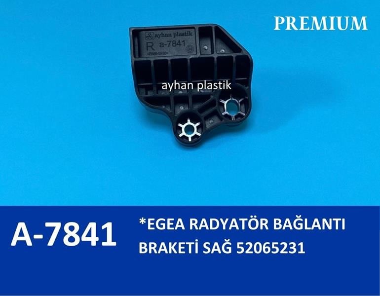 RADYATÖR BAĞLANTI BRAKETİ SAĞ EGEA 21.5 X 19 CM POŞET - AYHAN - 52065231